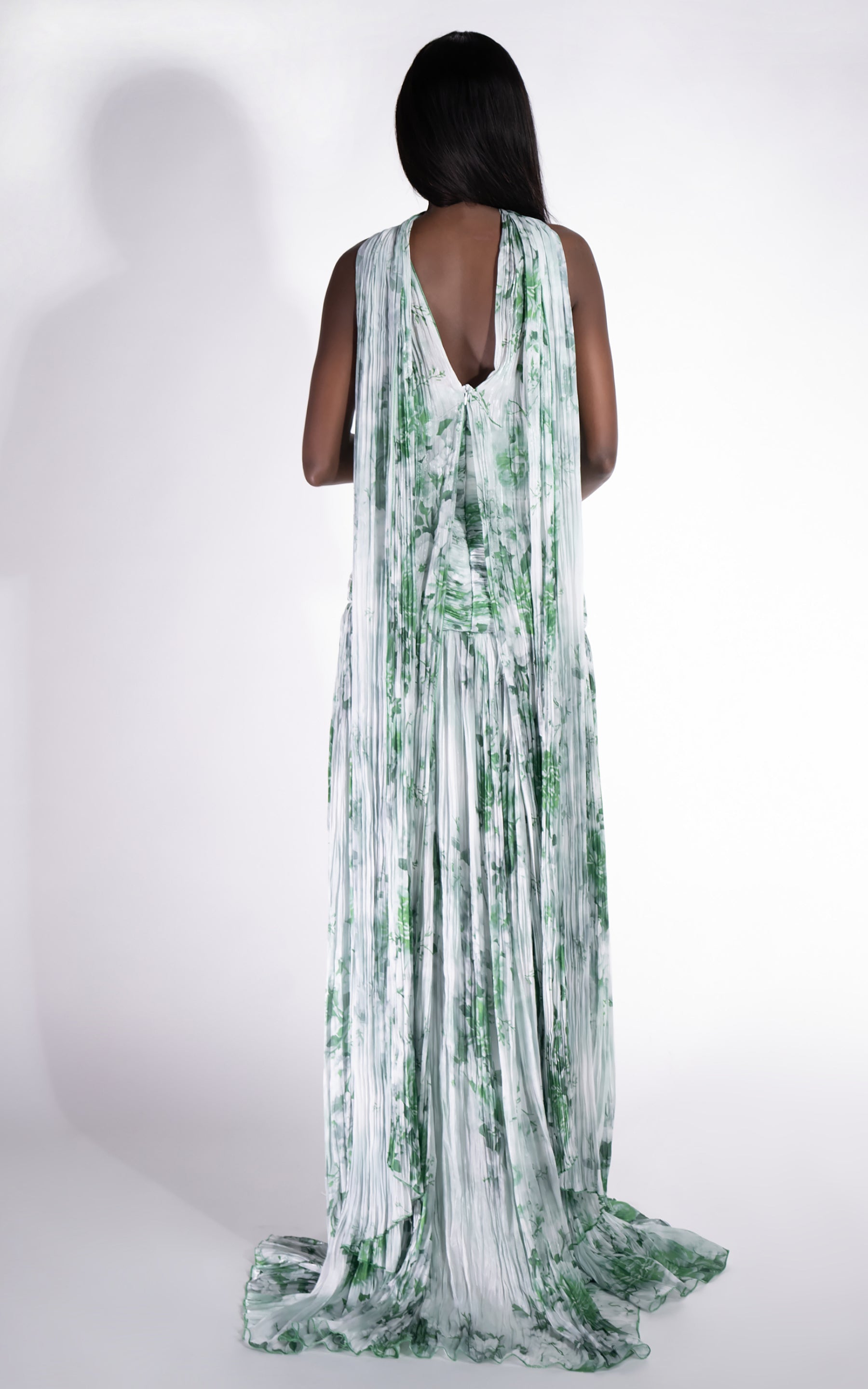 Rochie dama lunga verde Layne Bogas