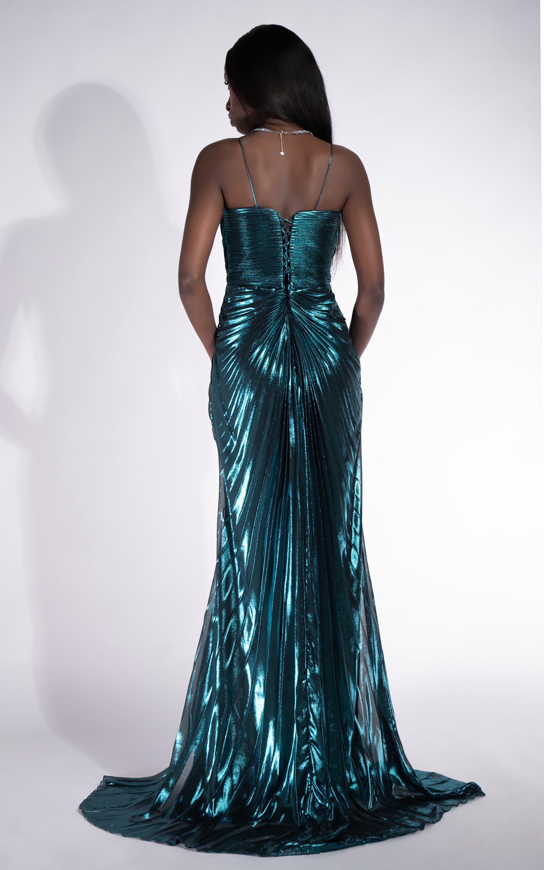 Rochie dama lunga verde Mylanka Bogas