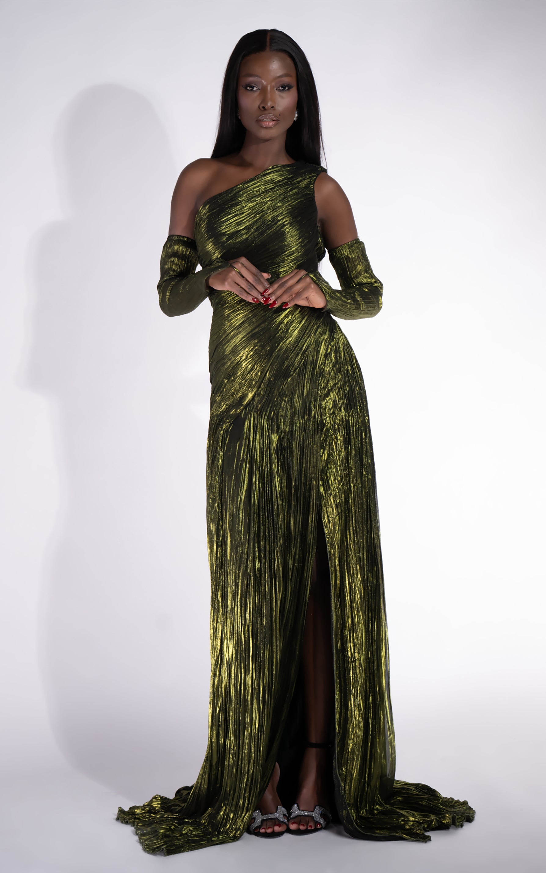 Rochie dama lunga verde Penye Bogas