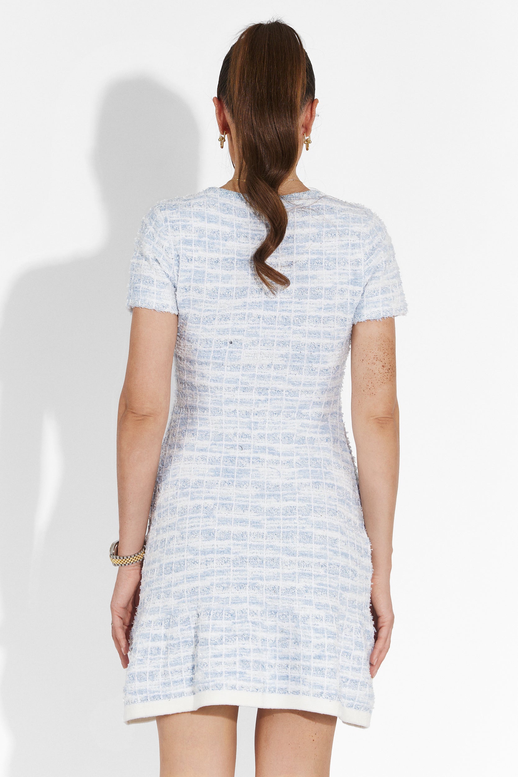 Rochie dama scurta bleu Glyf Bogas