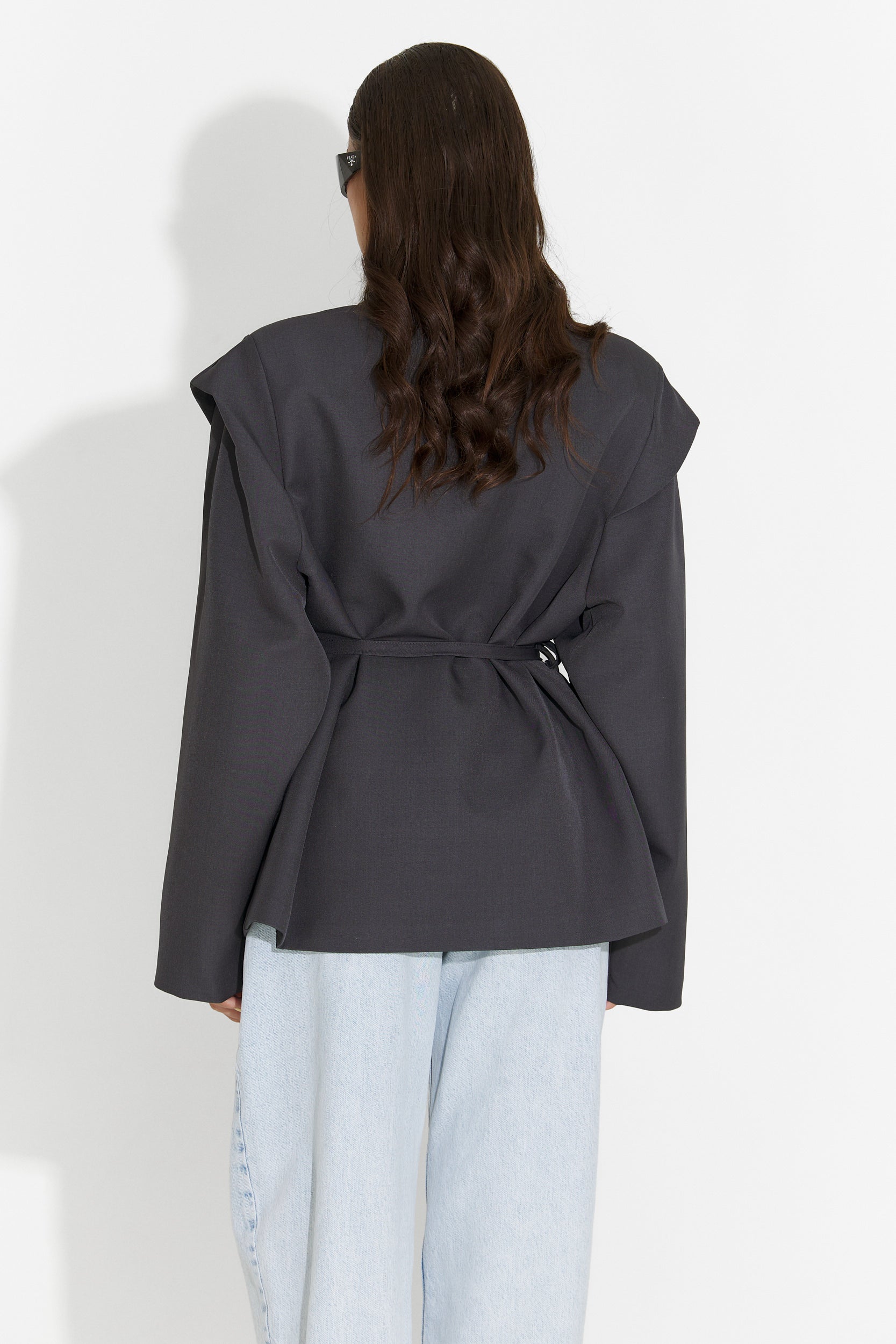 Sacou dama elegant gri Ariah Bogas