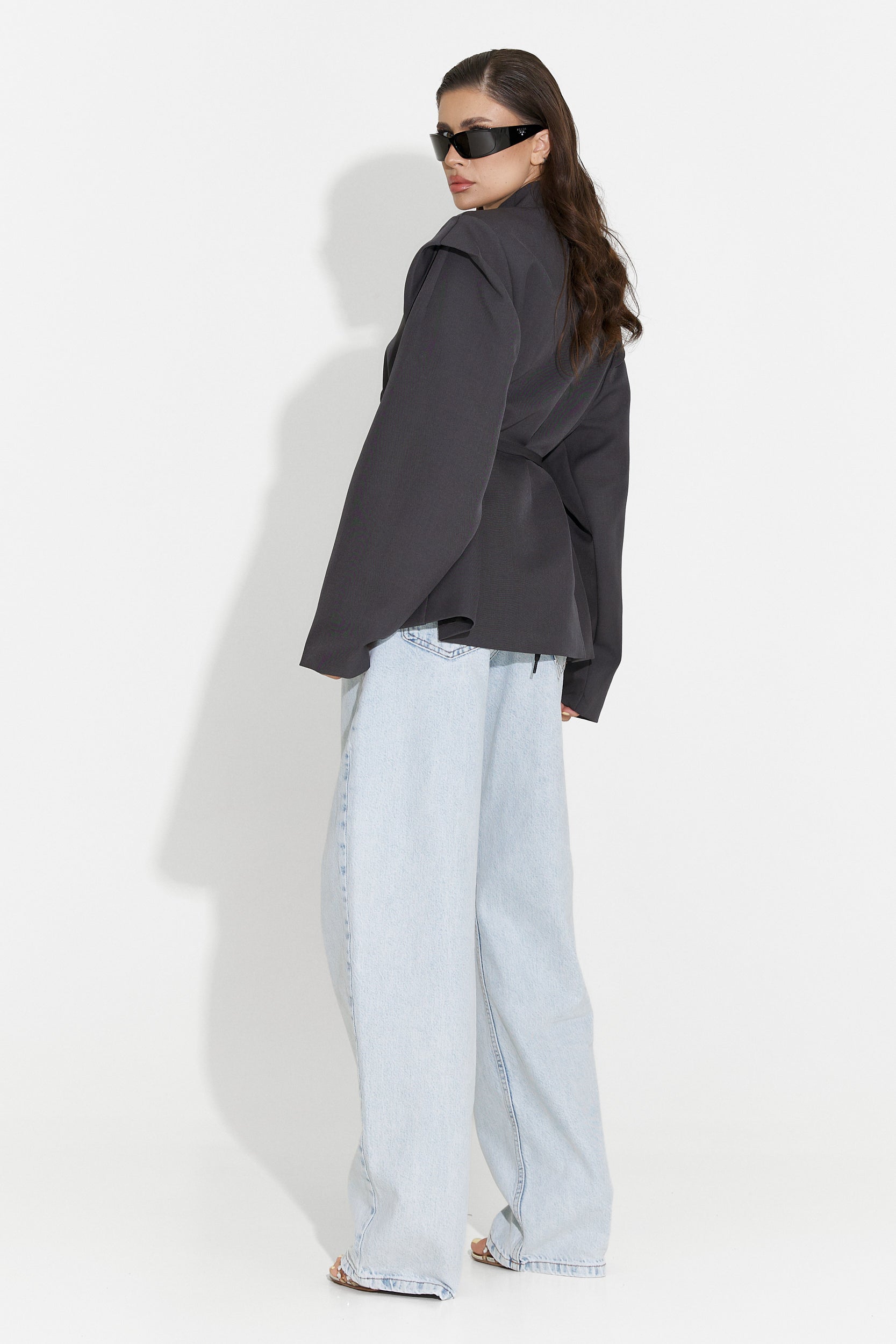 Sacou dama elegant gri Ariah Bogas