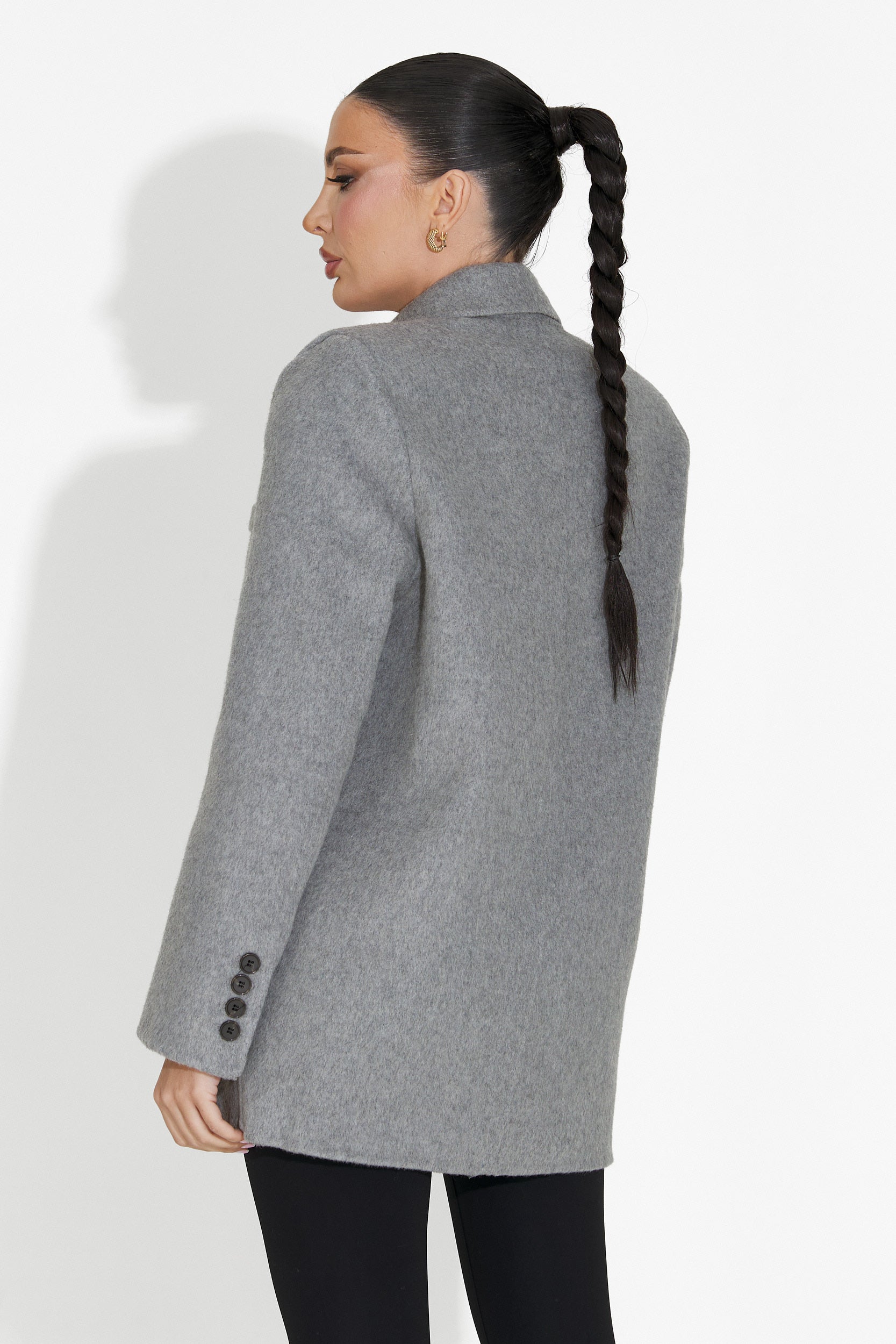 Sacou dama elegant gri Novelia Bogas