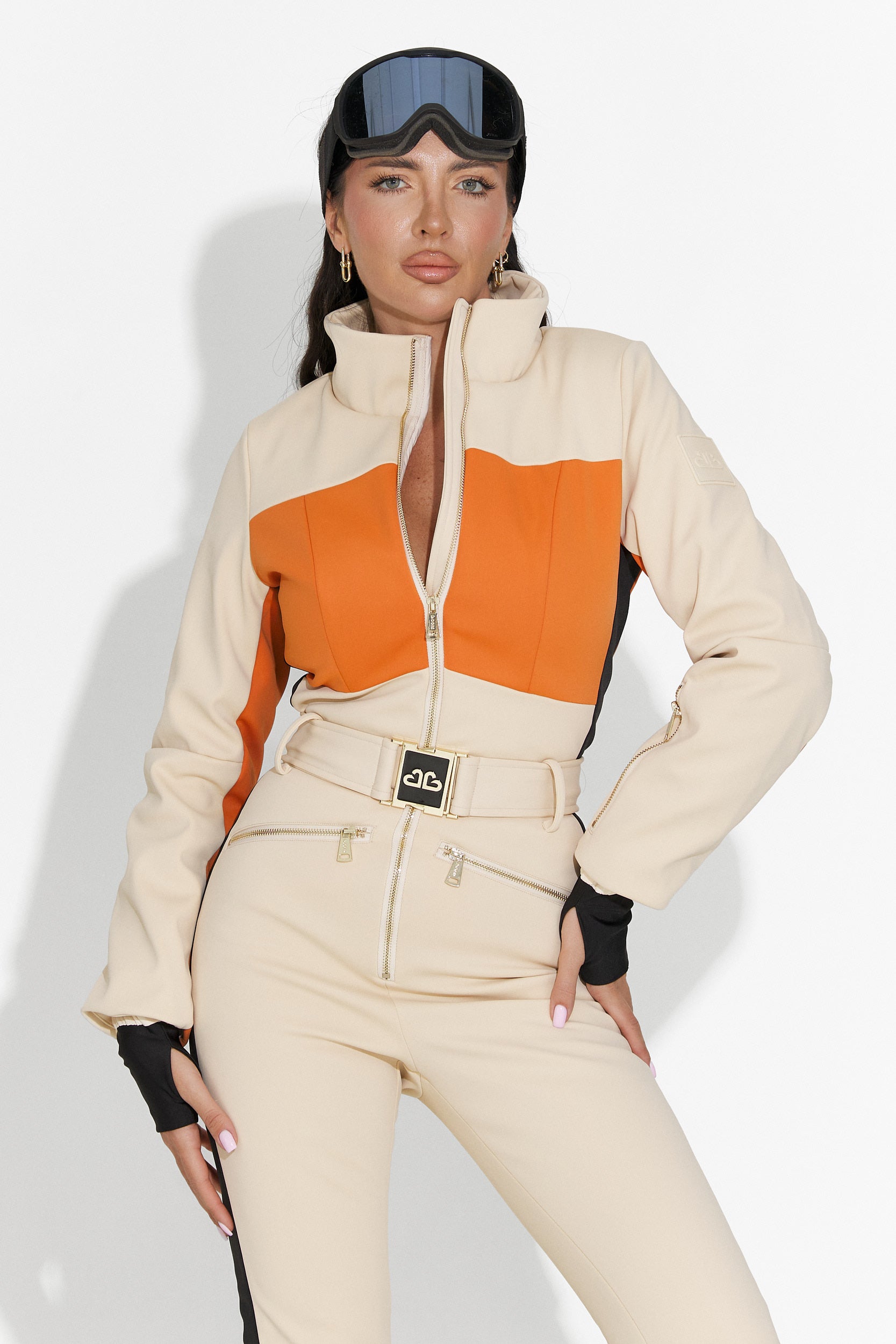 Salopeta ski casual bej Vernoa Bogas