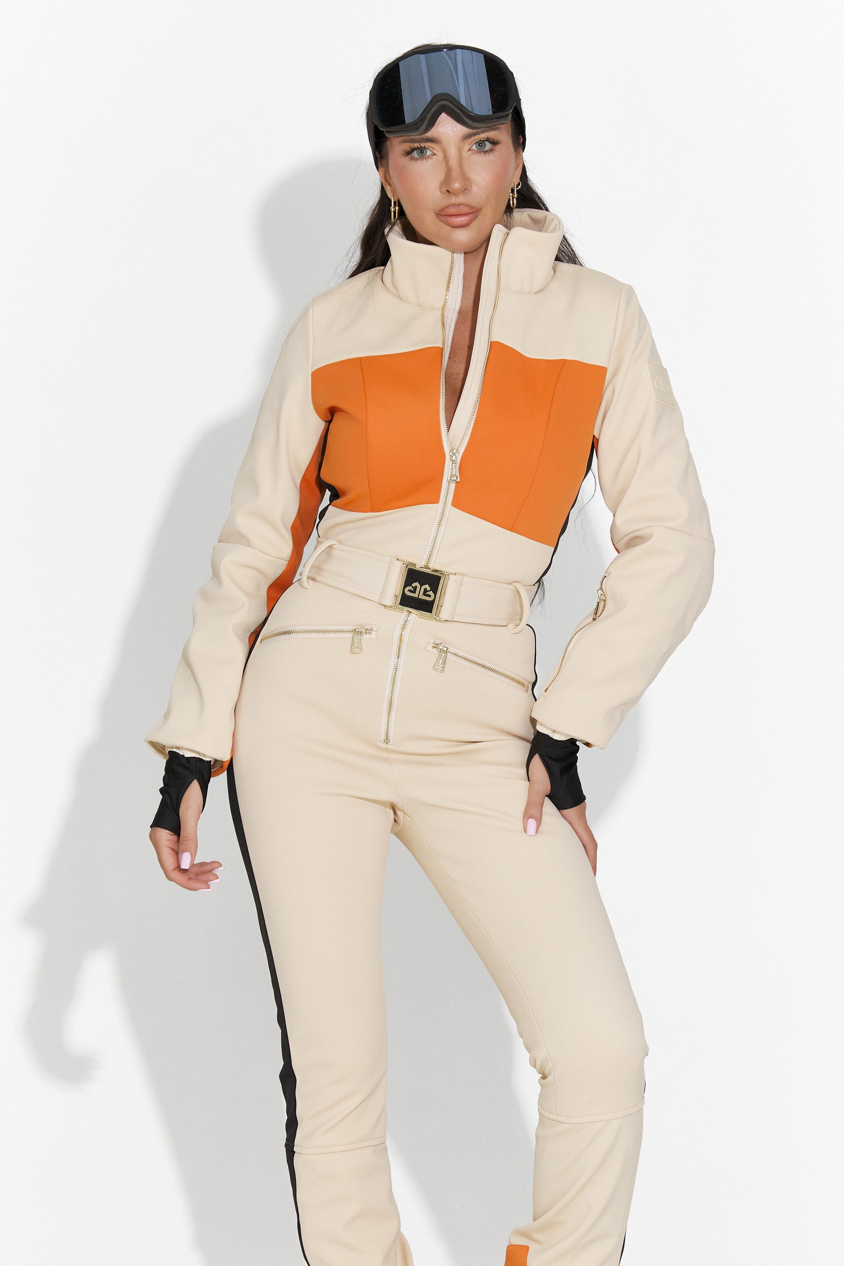 Salopeta ski casual bej Vernoa Bogas