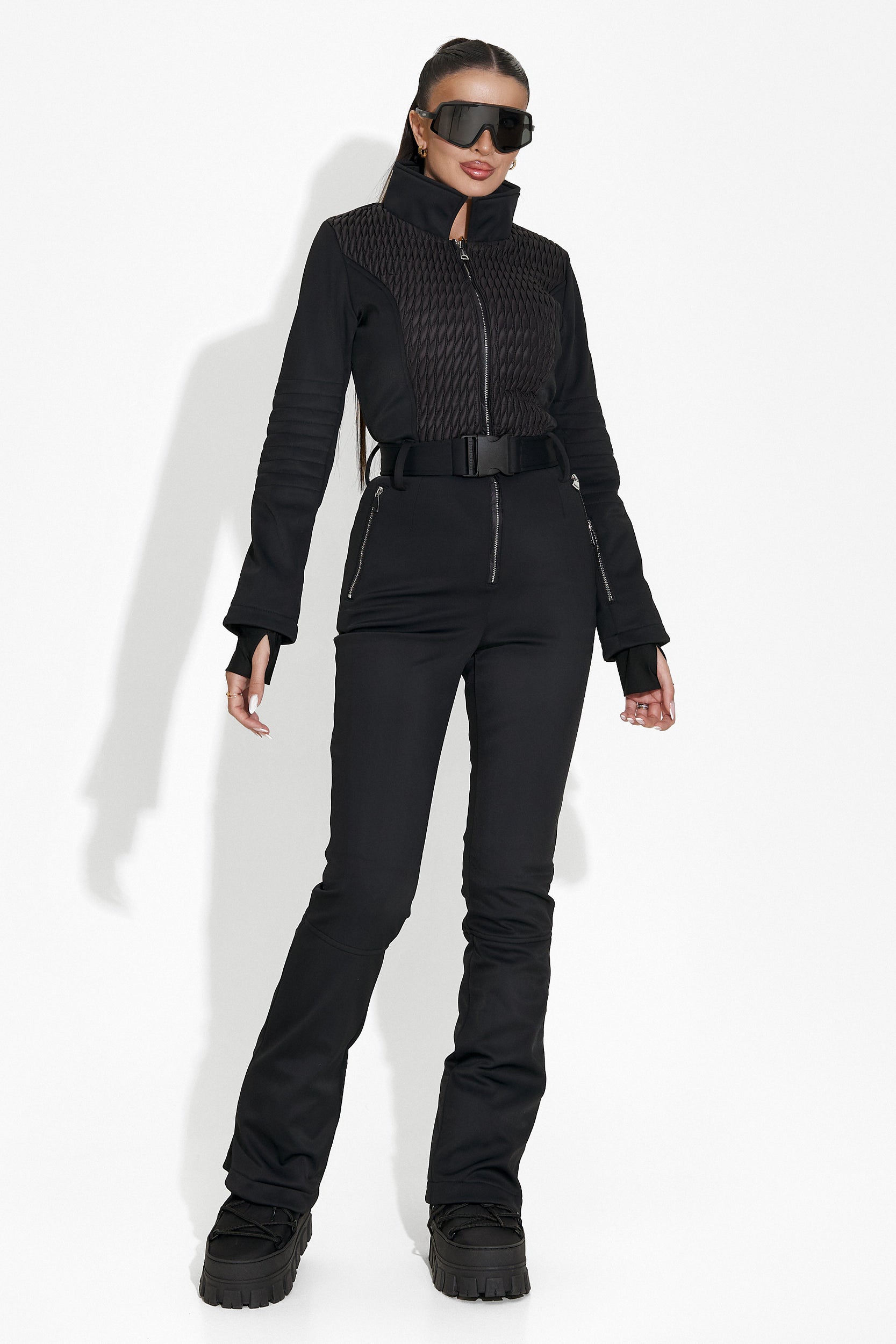 Salopeta ski casual neagra Maisha Bogas