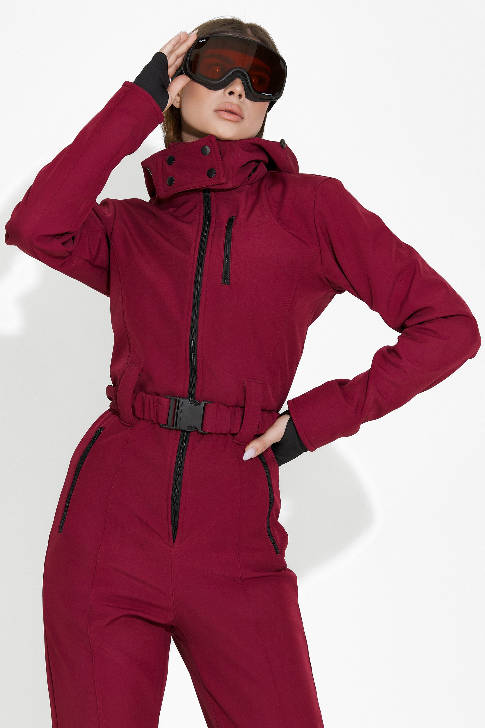 Salopeta ski casual burgundy Anodys Bogas