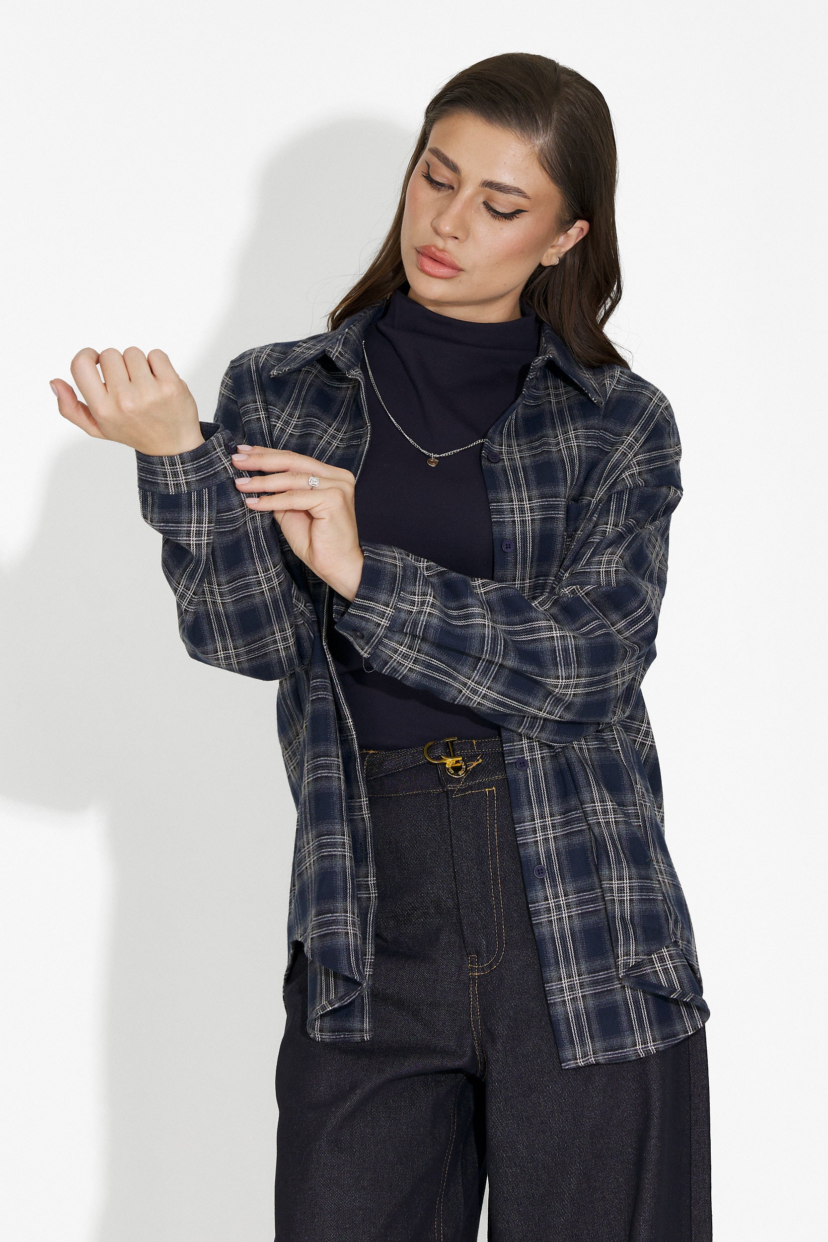 Set dama camasa + maiou bleumarin Arlete Bogas