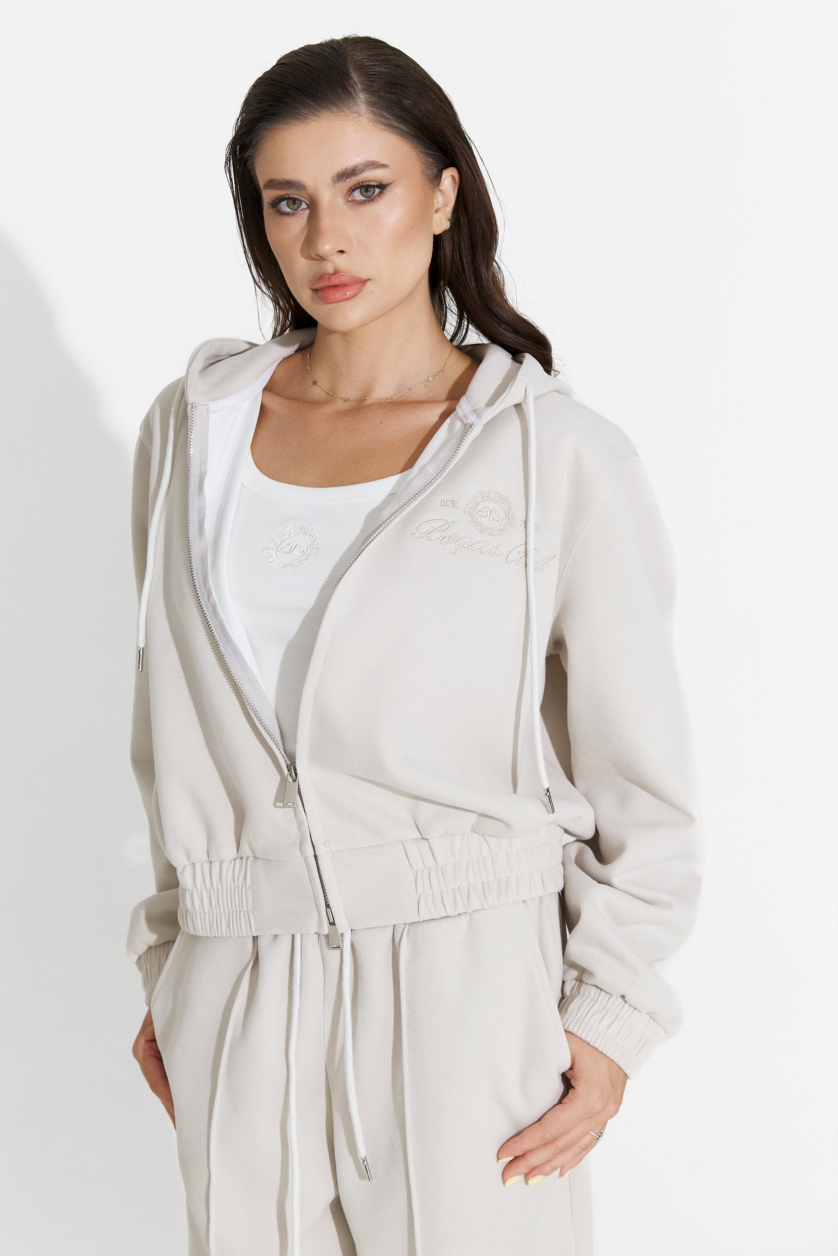 Trening dama casual grej Lorisea Bogas