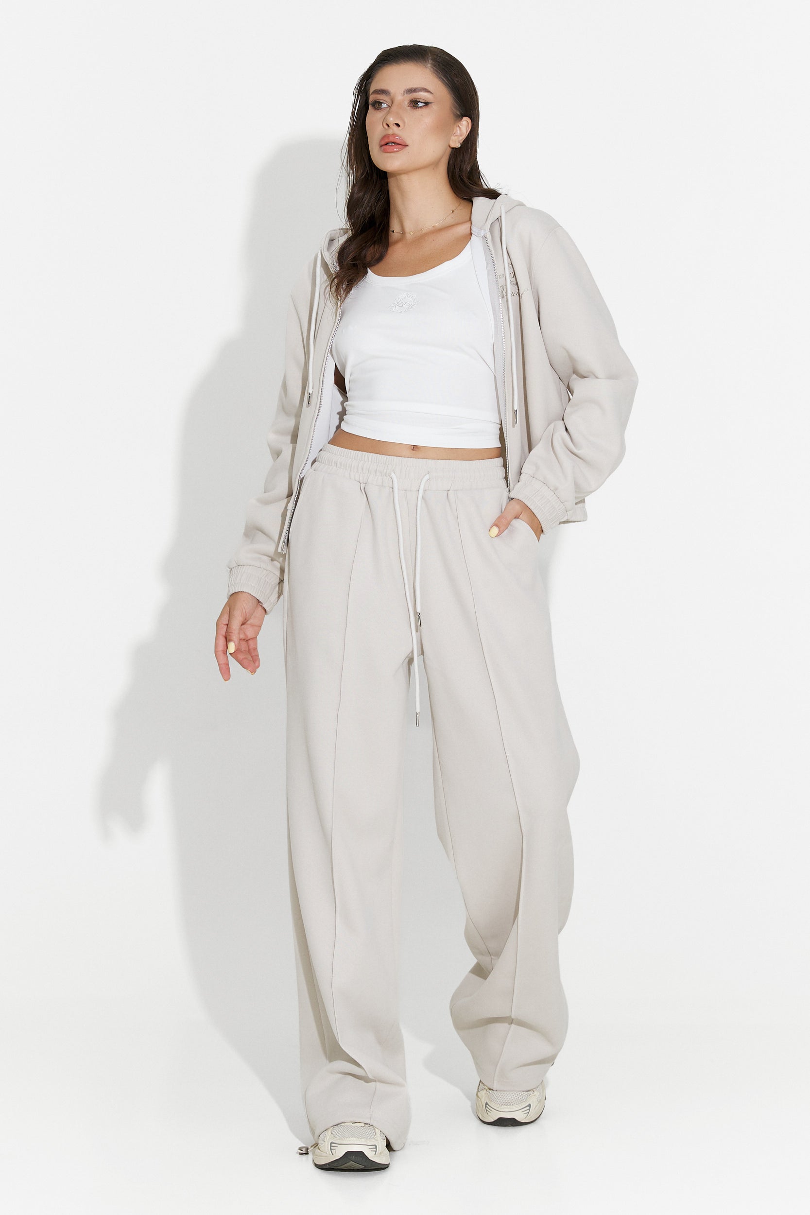 Trening dama casual grej Lorisea Bogas