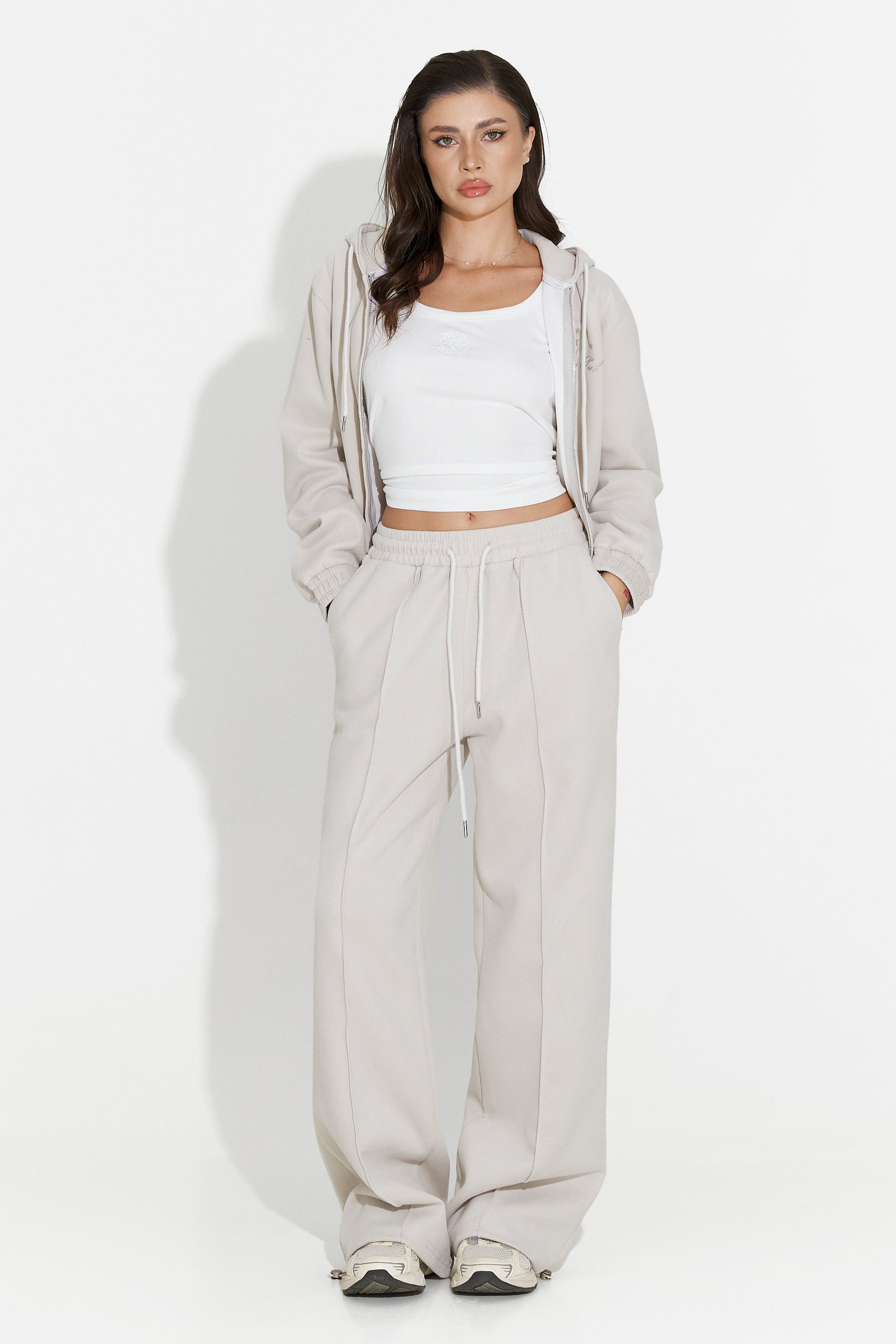 Trening dama casual grej Lorisea Bogas