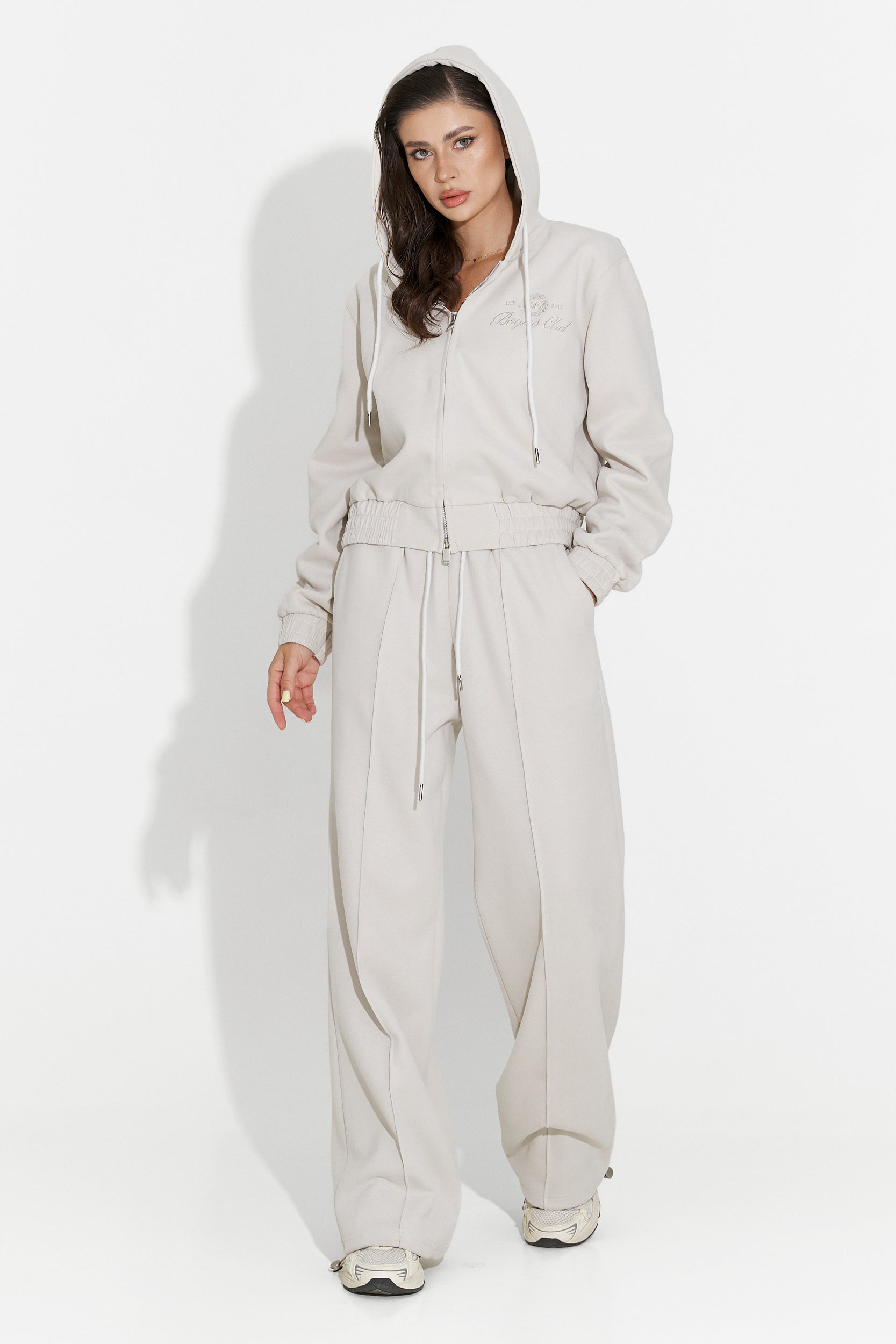 Trening dama casual grej Lorisea Bogas