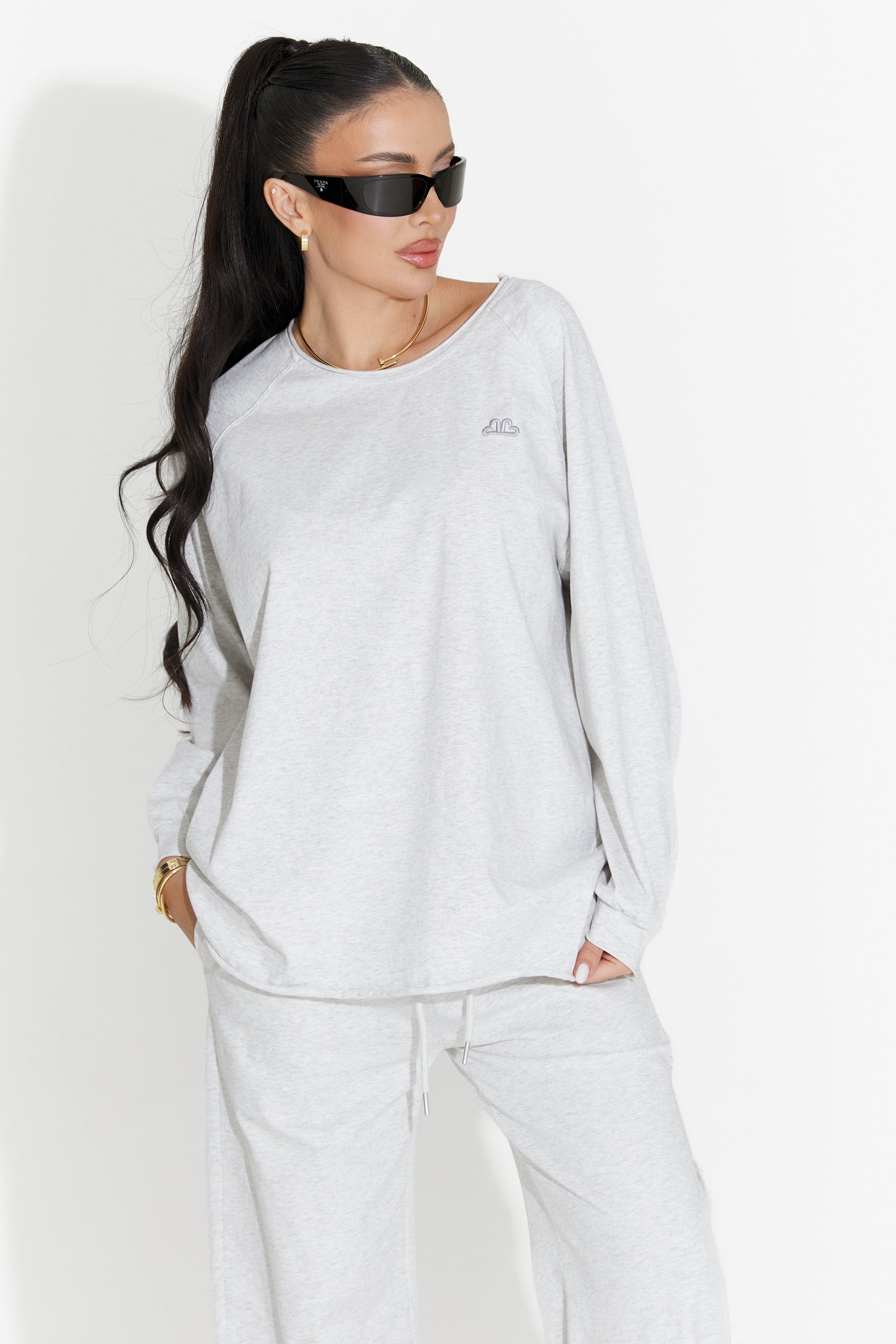 Trening dama casual gri Clavira Bogas