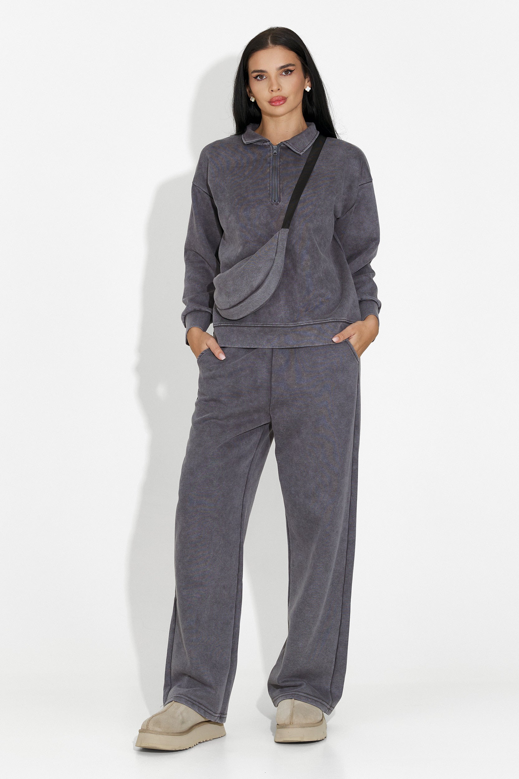 Trening dama casual gri Dionea Bogas