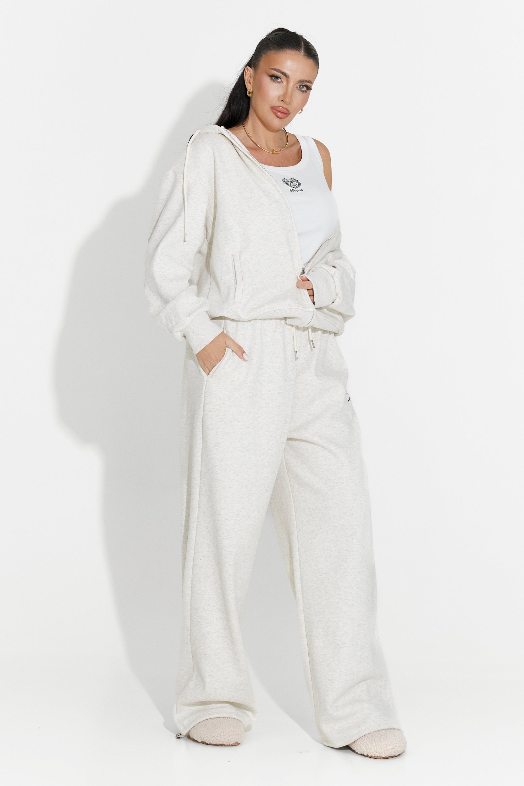 Trening dama casual gri Kalira Bogas