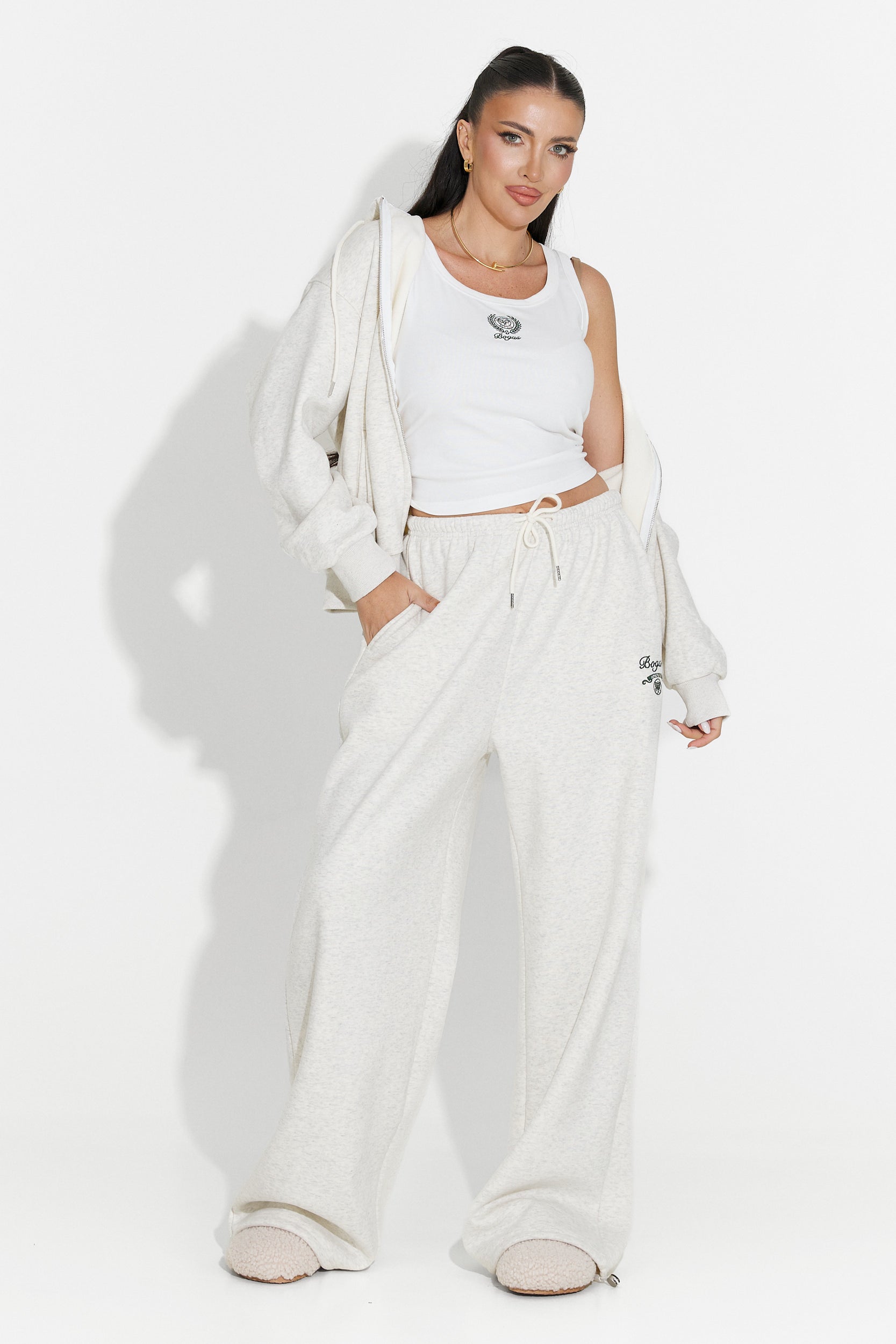 Trening dama casual gri Kalira Bogas