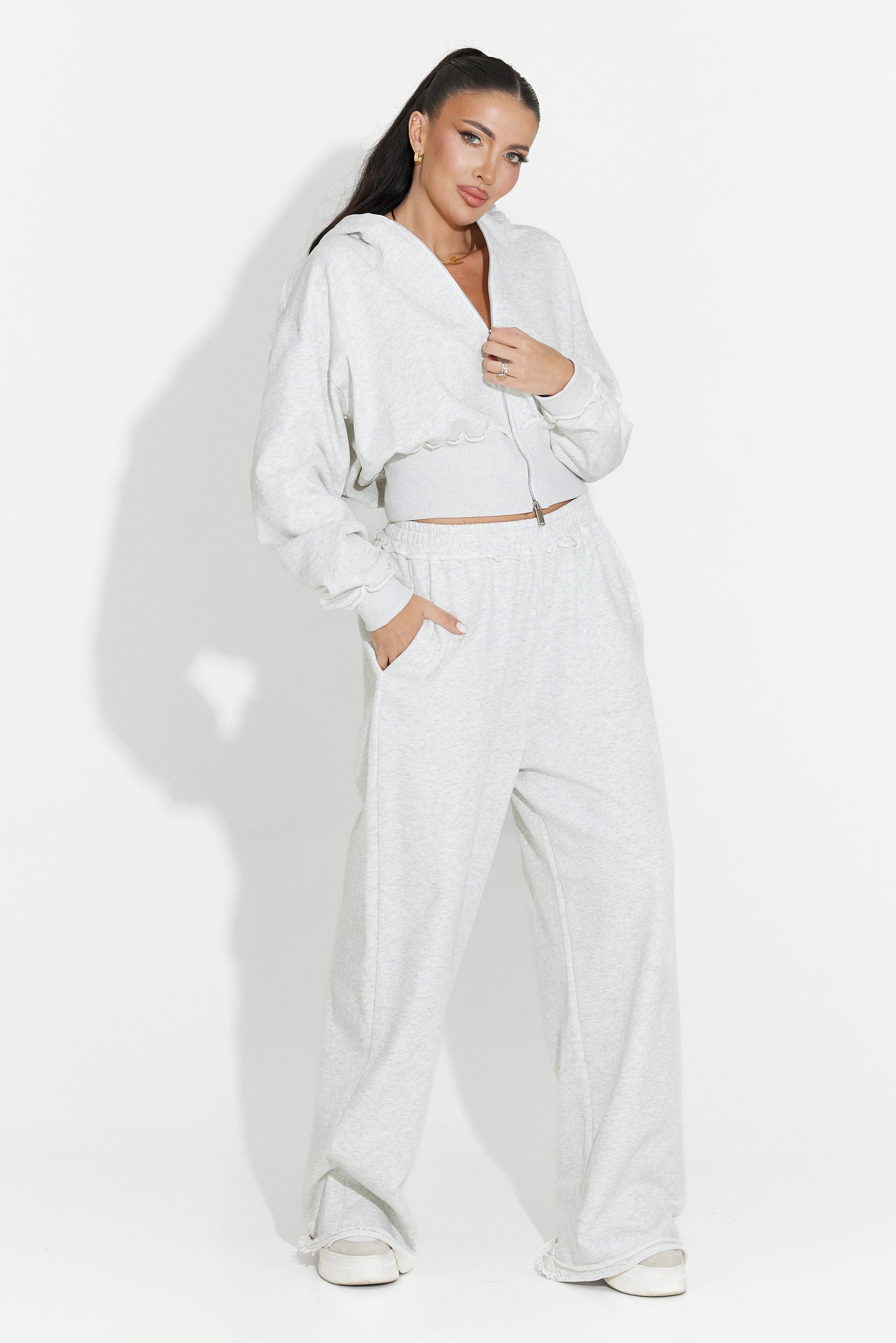 Trening dama casual gri Seloria Bogas