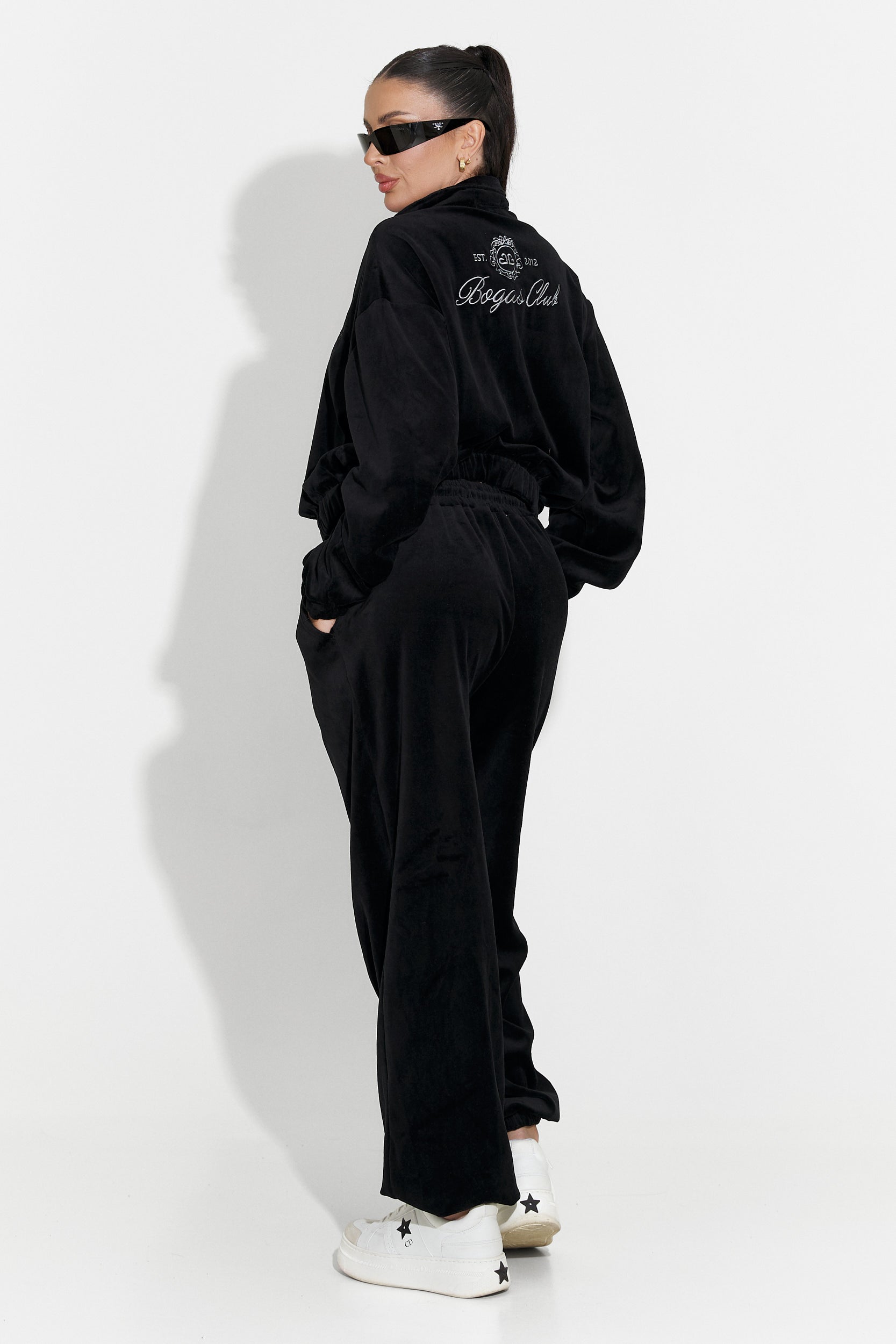 Trening dama casual negru Eidena Bogas