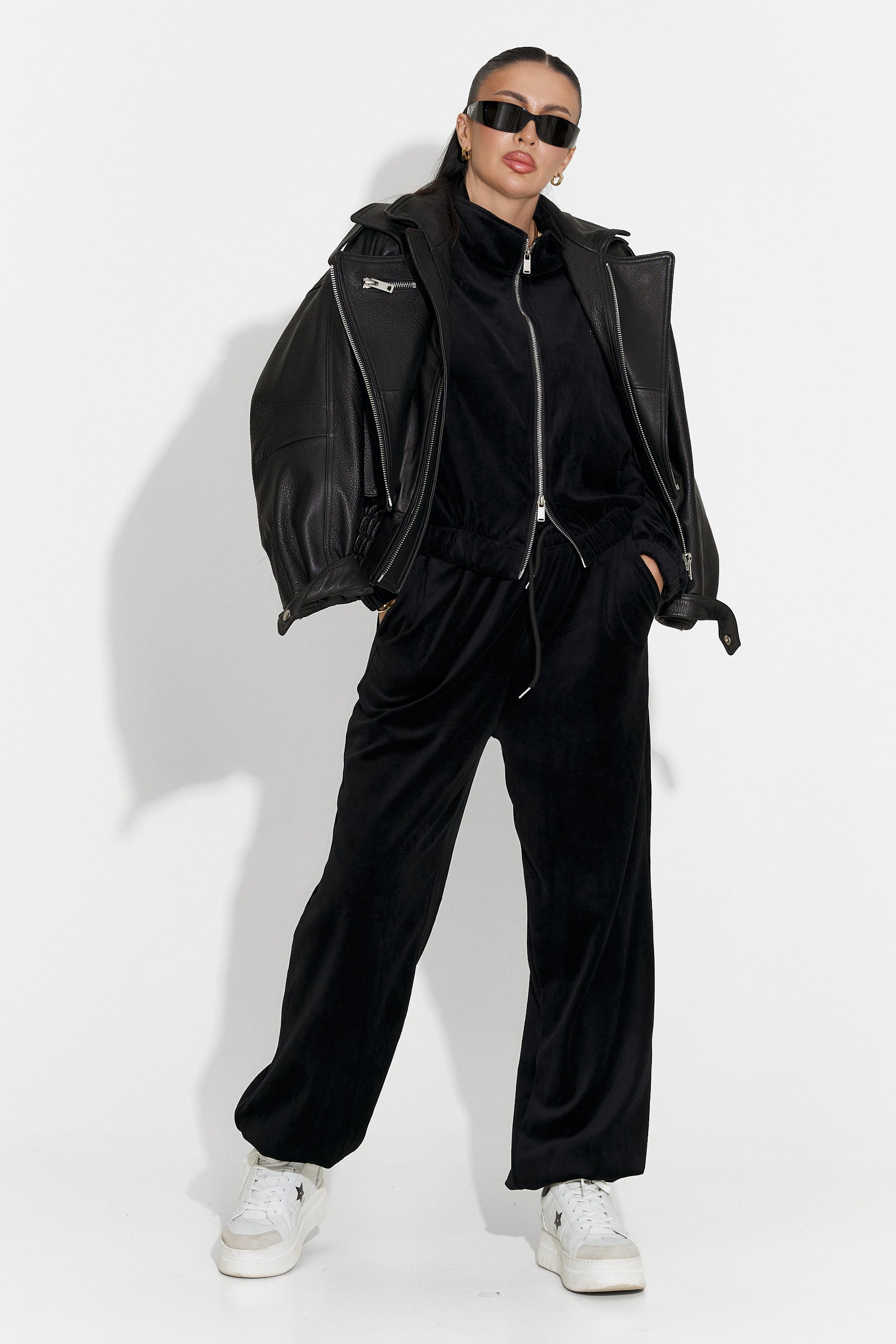 Trening dama casual negru Eidena Bogas