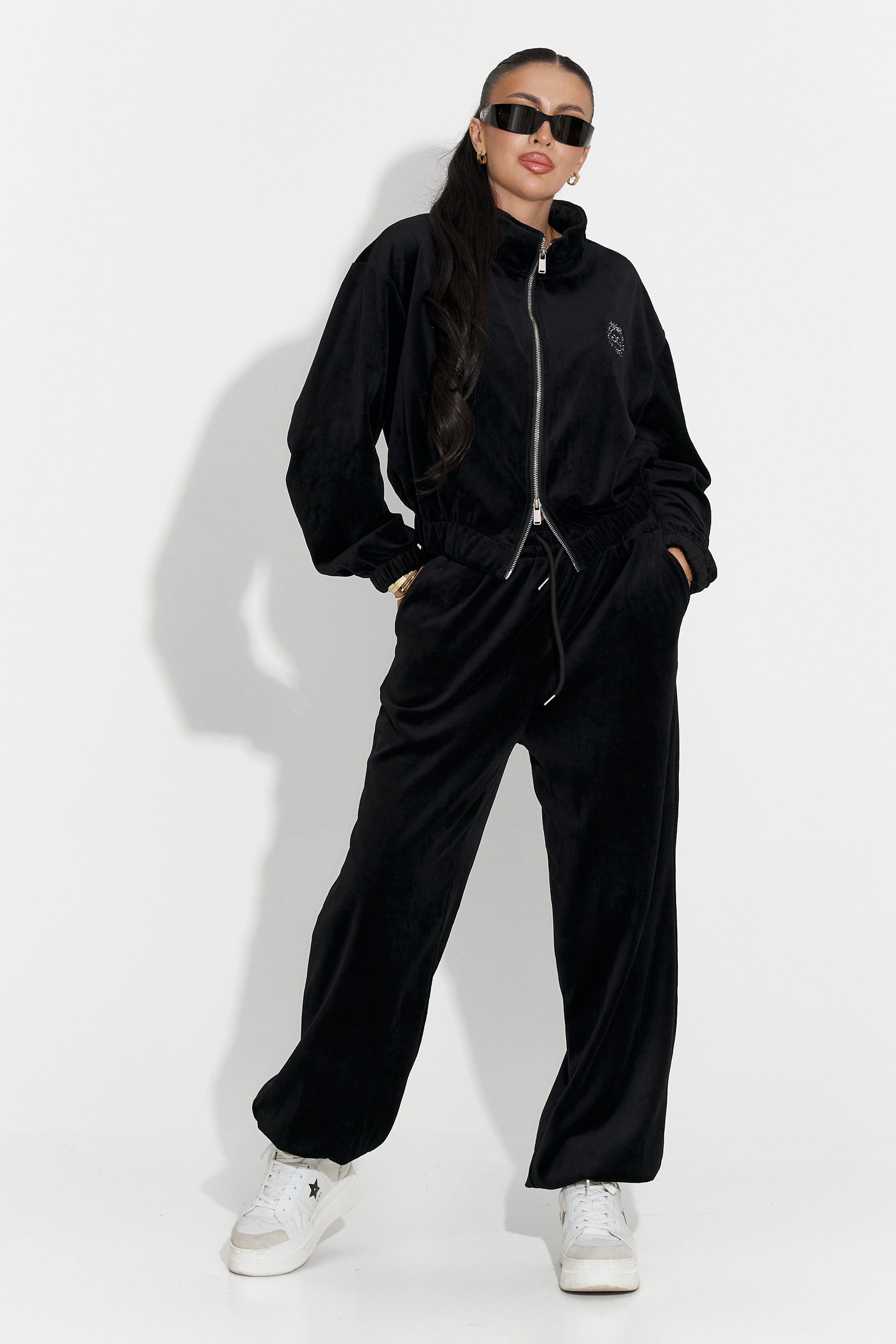 Trening dama casual negru Eidena Bogas