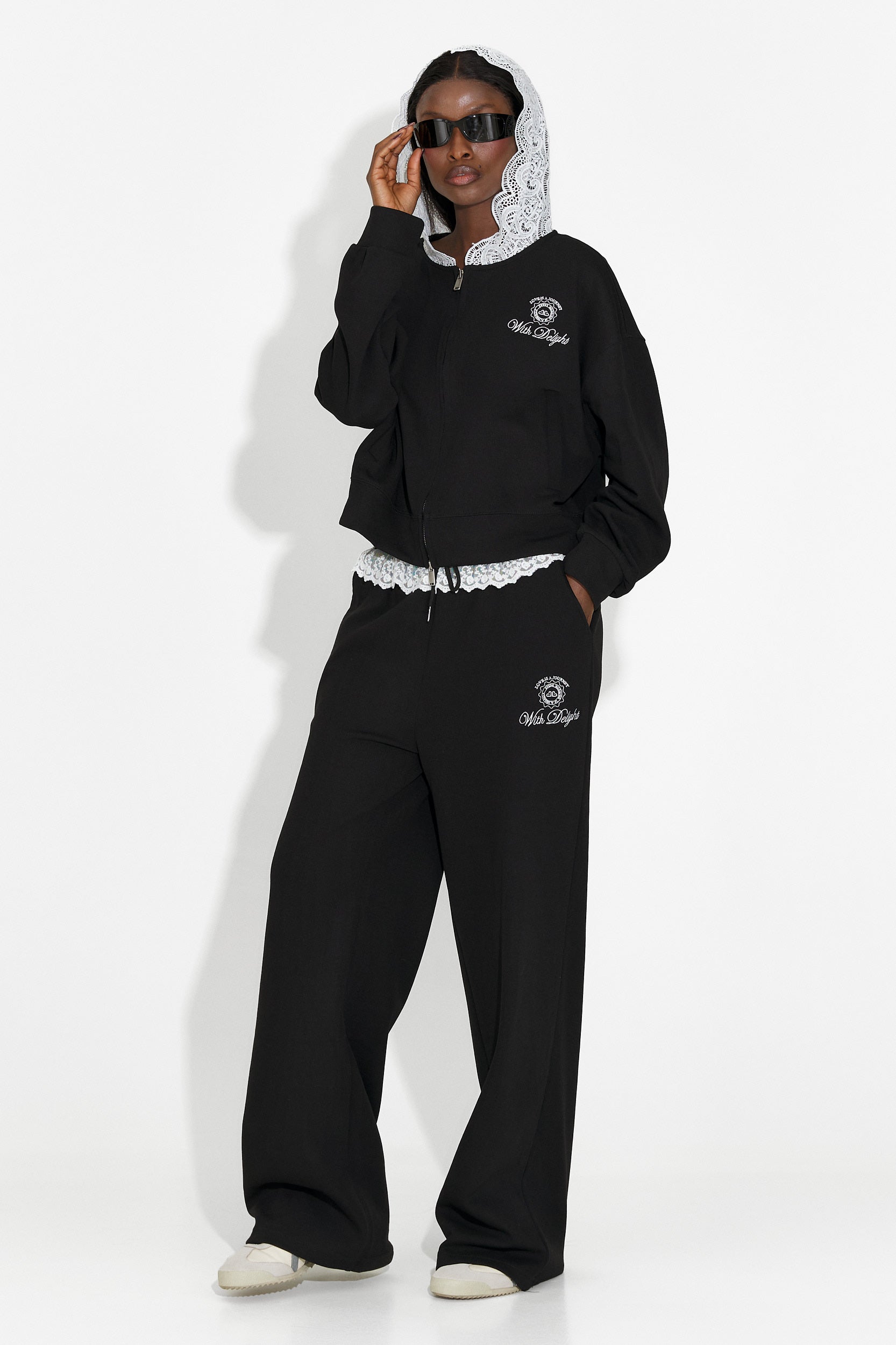 Trening dama casual negru Kiva Bogas