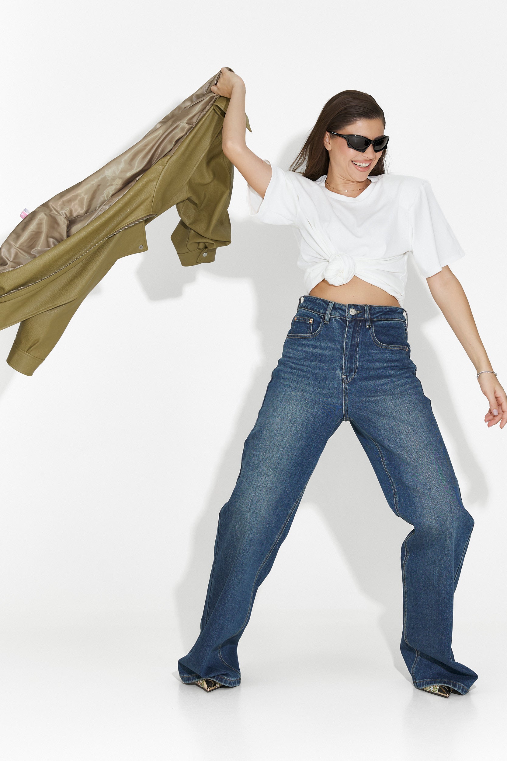 Tricou dama casual alb Norelia Bogas