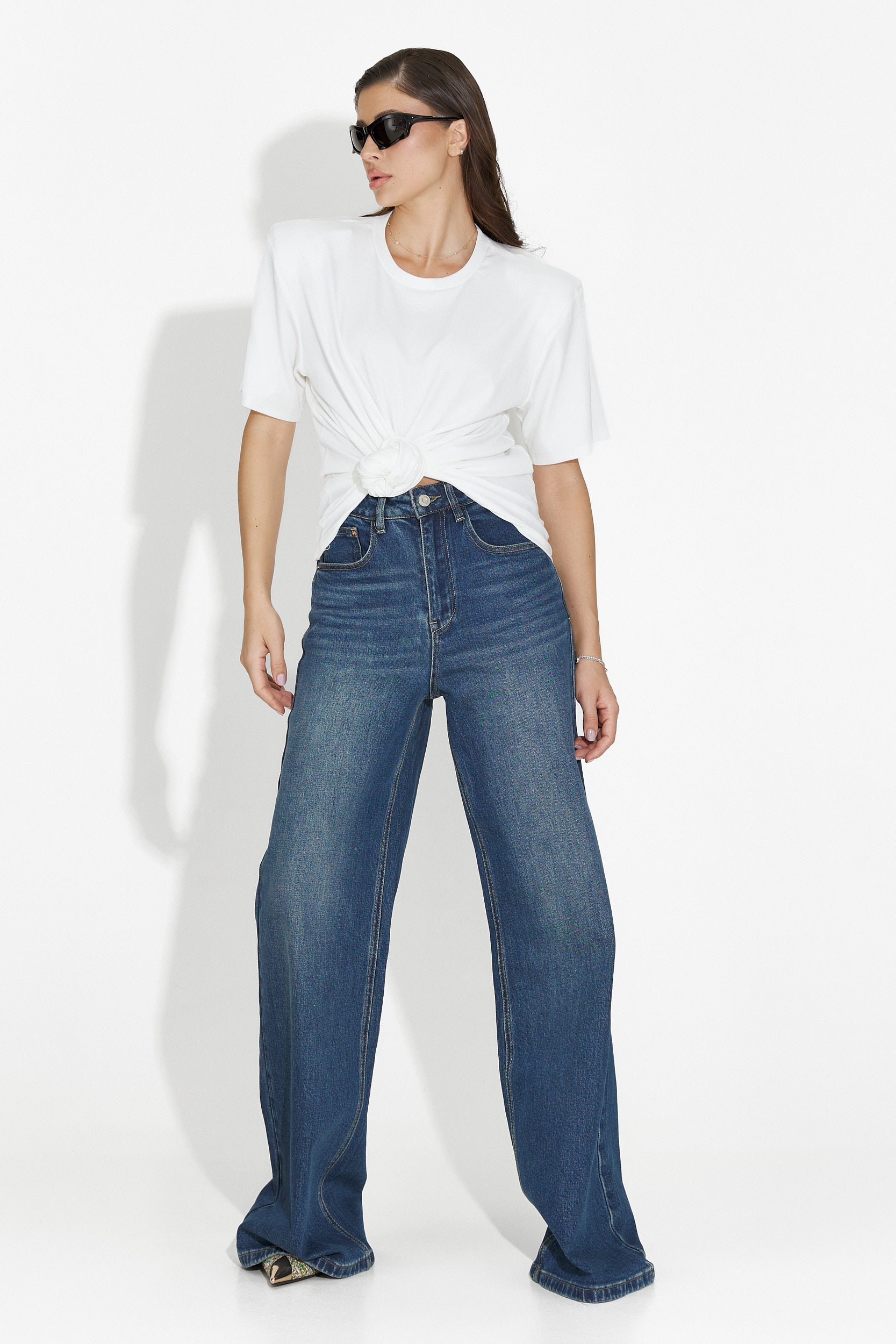 Tricou dama casual alb Norelia Bogas