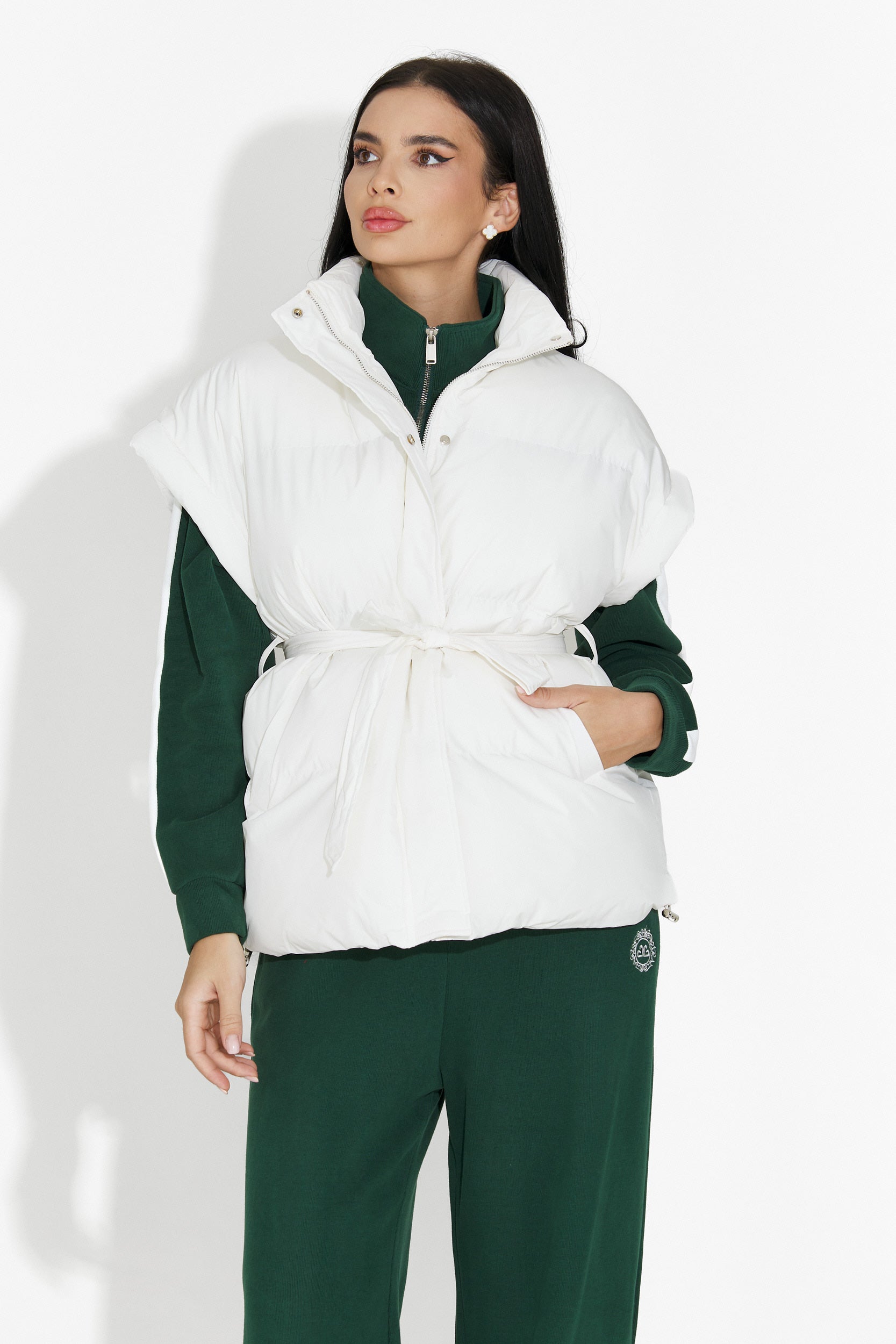 Vesta dama casual alba Denoria Bogas