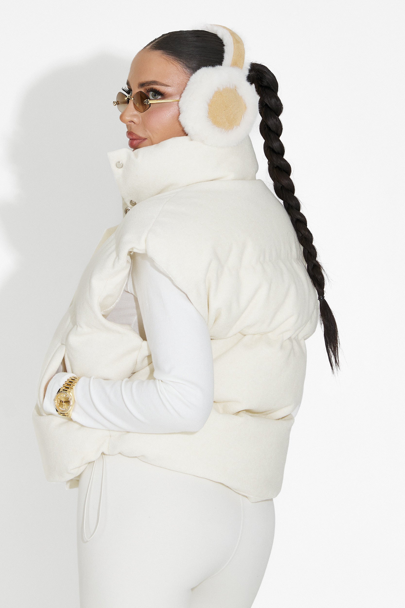 Vesta dama casual bej Cendira Bogas