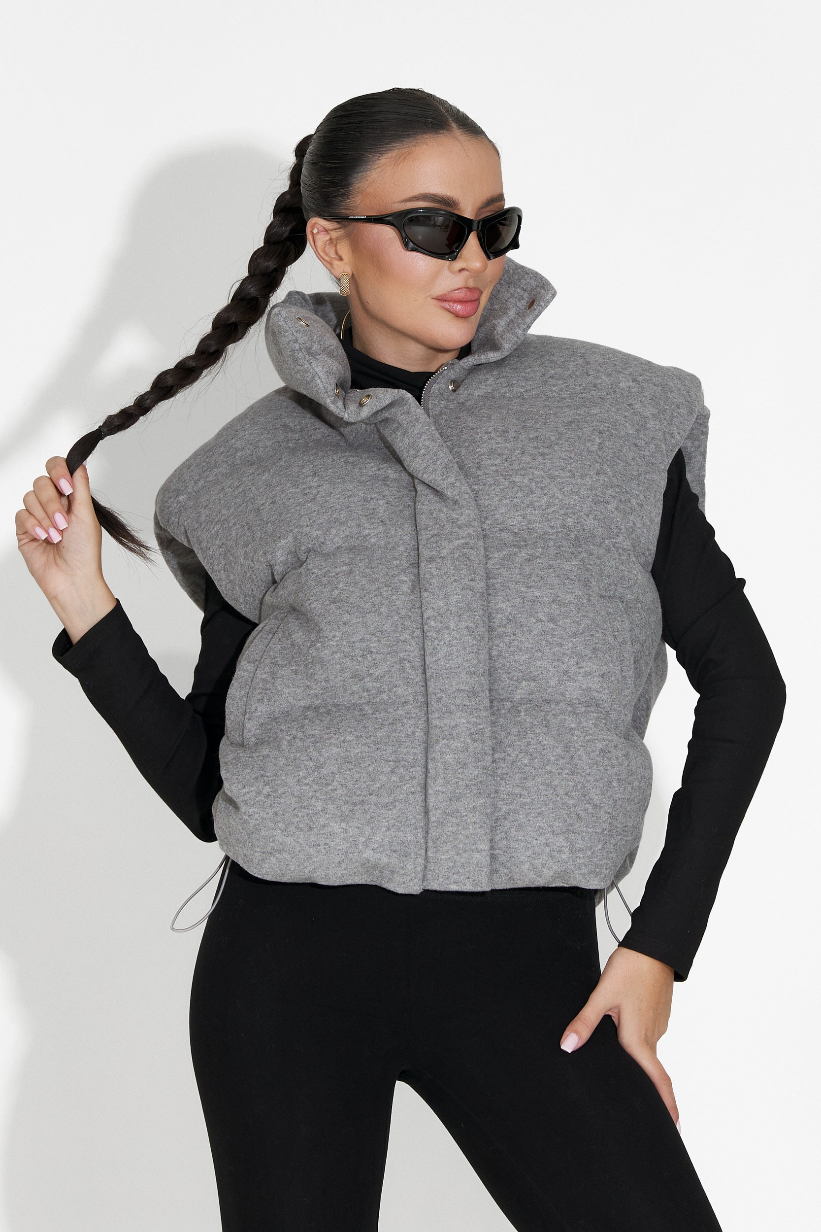 Vesta dama casual gri Cendira Bogas