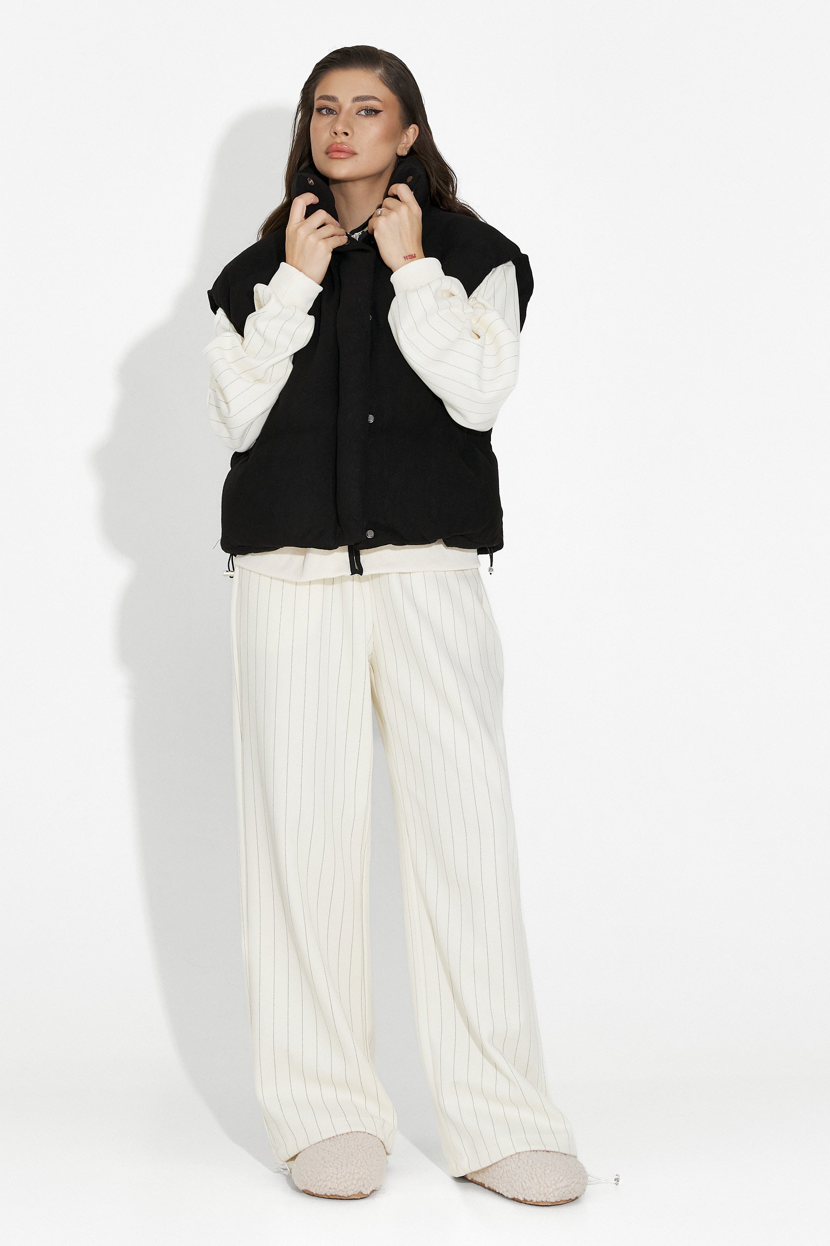 Vesta dama casual neagra Cendira Bogas