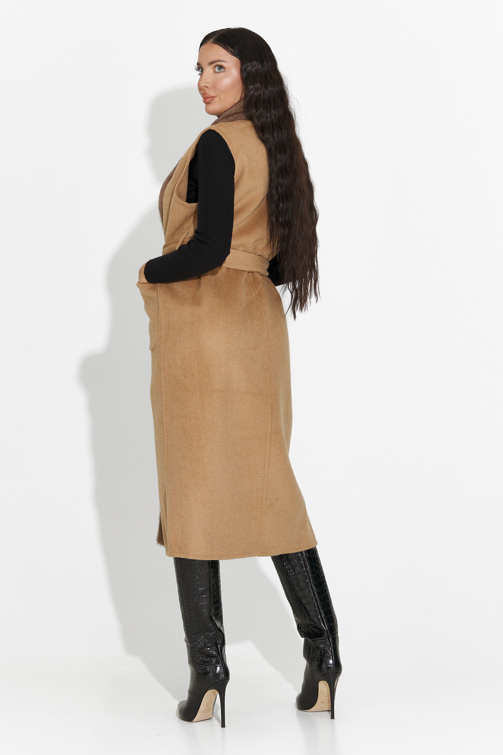 Vesta dama eleganta maro Brania Bogas