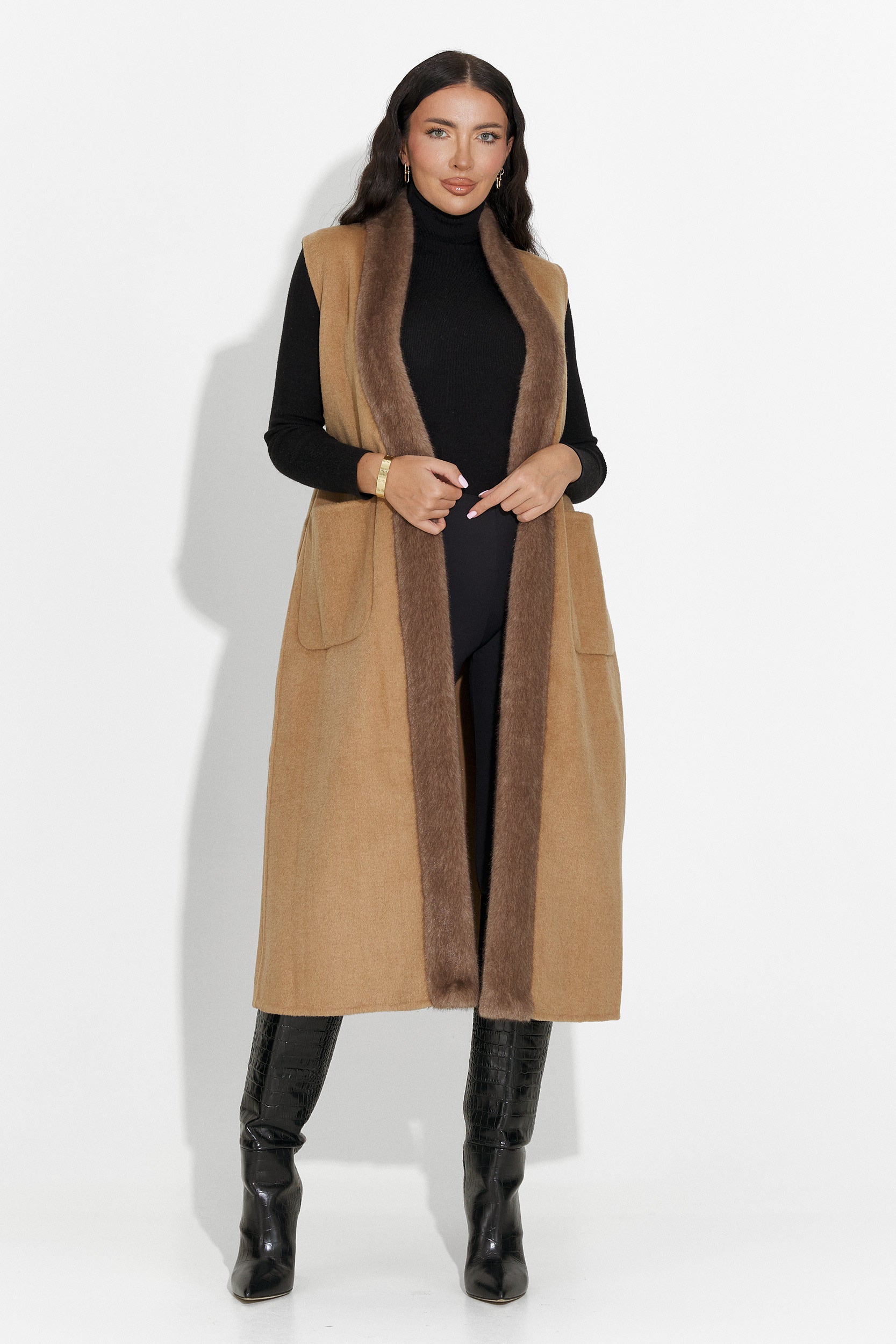 Vesta dama eleganta maro Brania Bogas