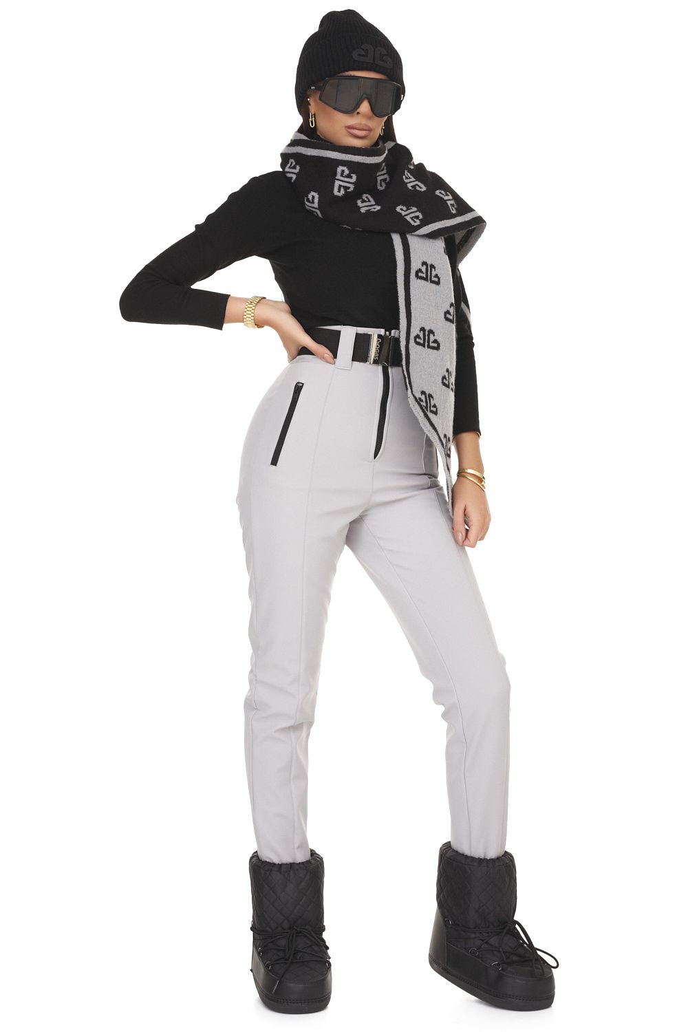 Pantaloni ski dama gri Fabbri Bogas