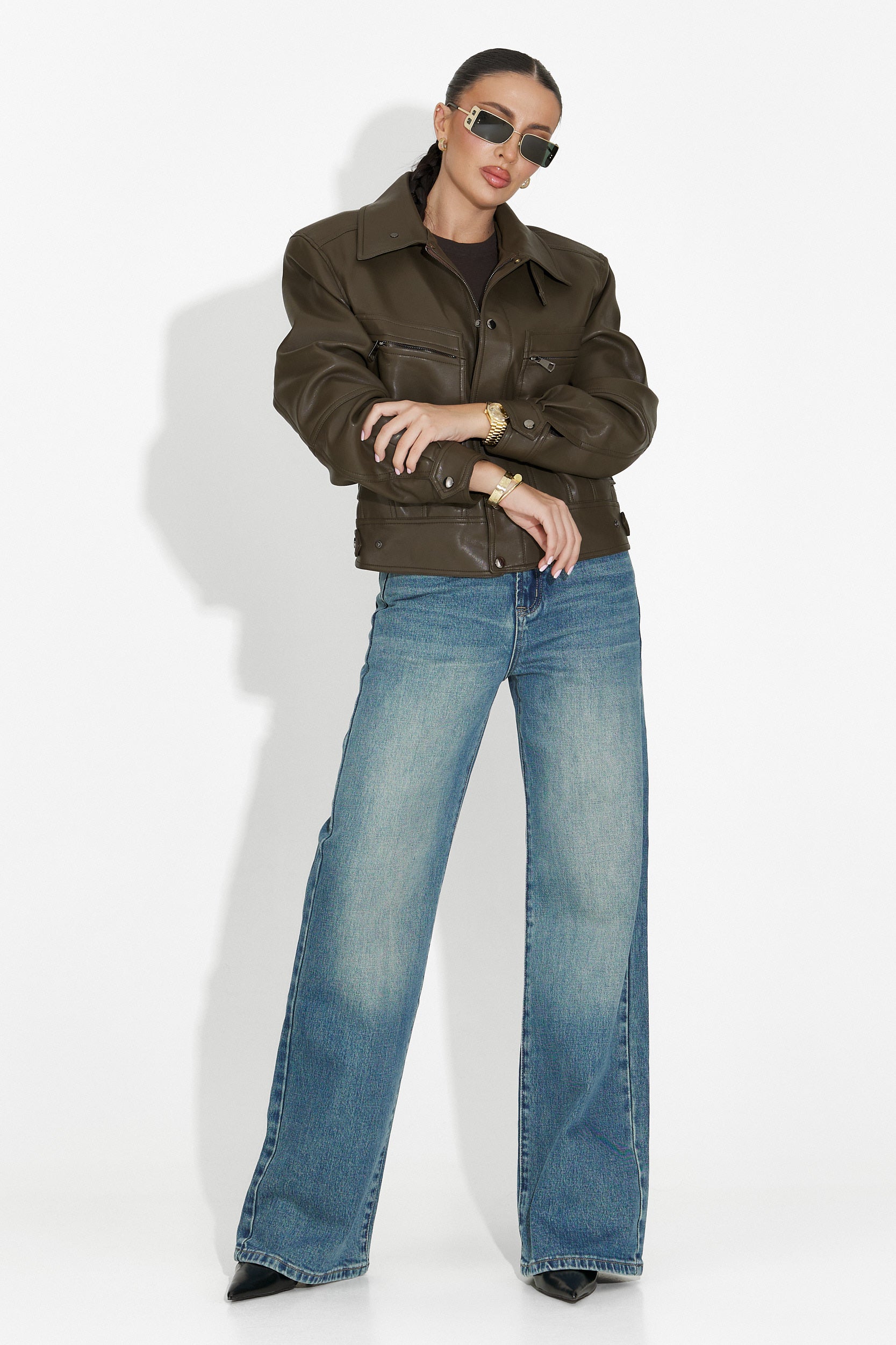 Blugi dama casual albastri Veyra Bogas