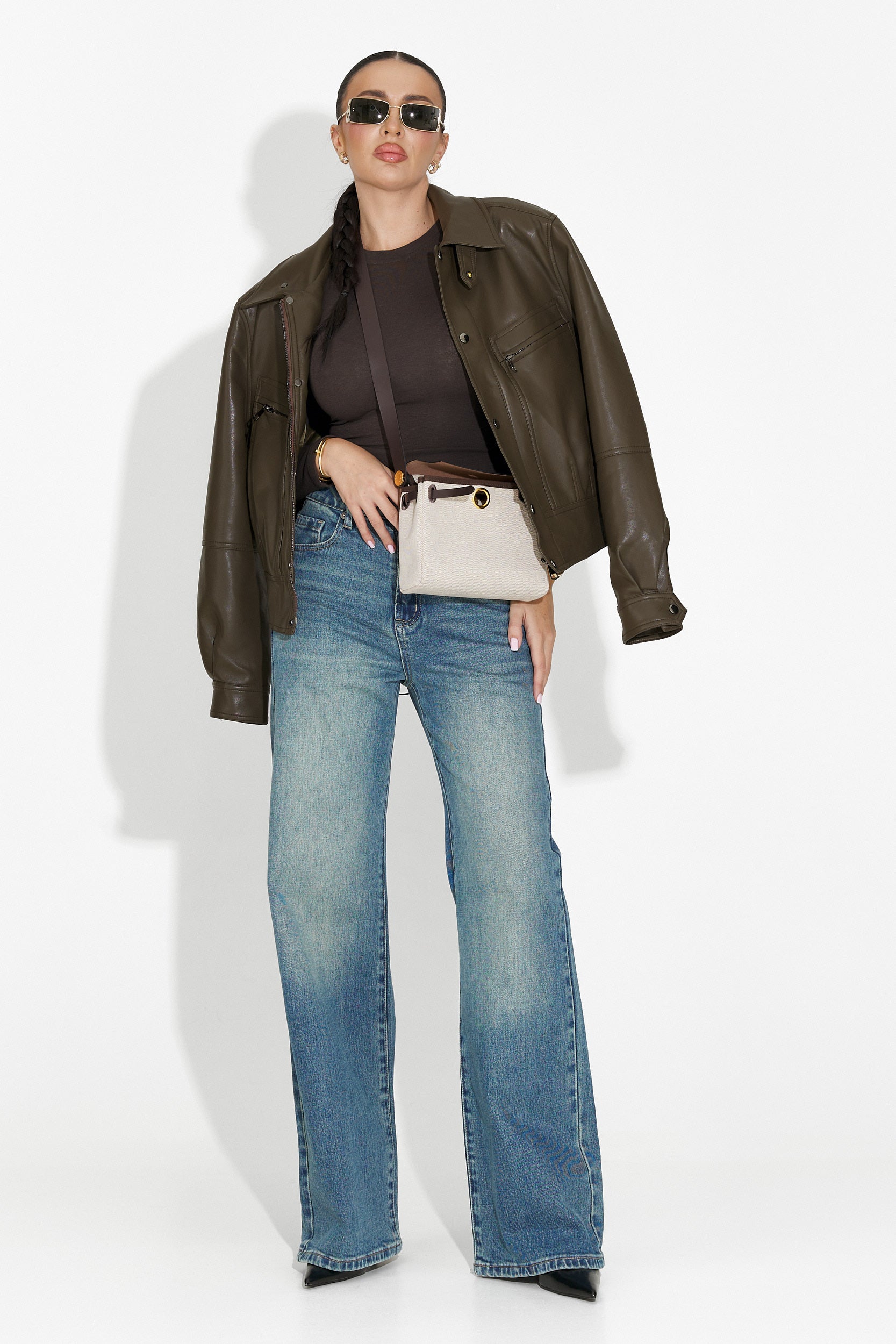 Blugi dama casual albastri Veyra Bogas