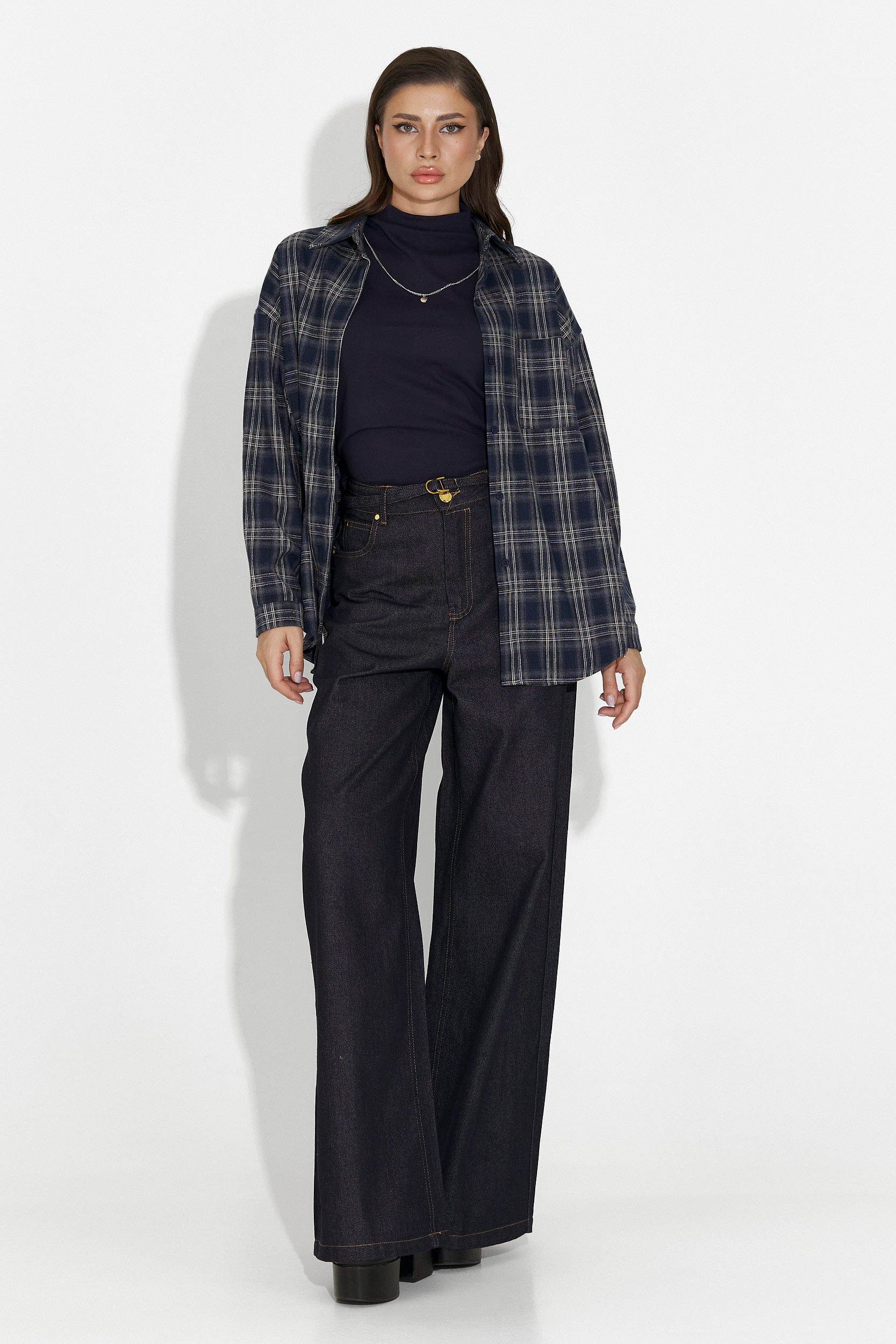 Blugi dama casual bleumarin Flovira Bogas