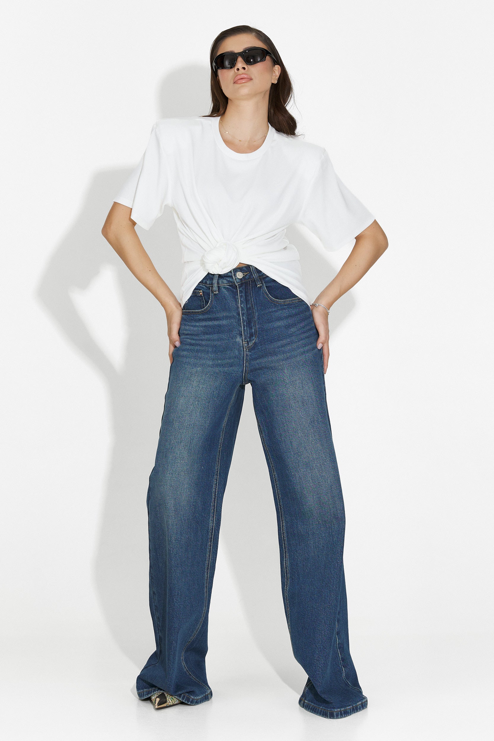 Blugi dama casual bleumarin Liorena Bogas