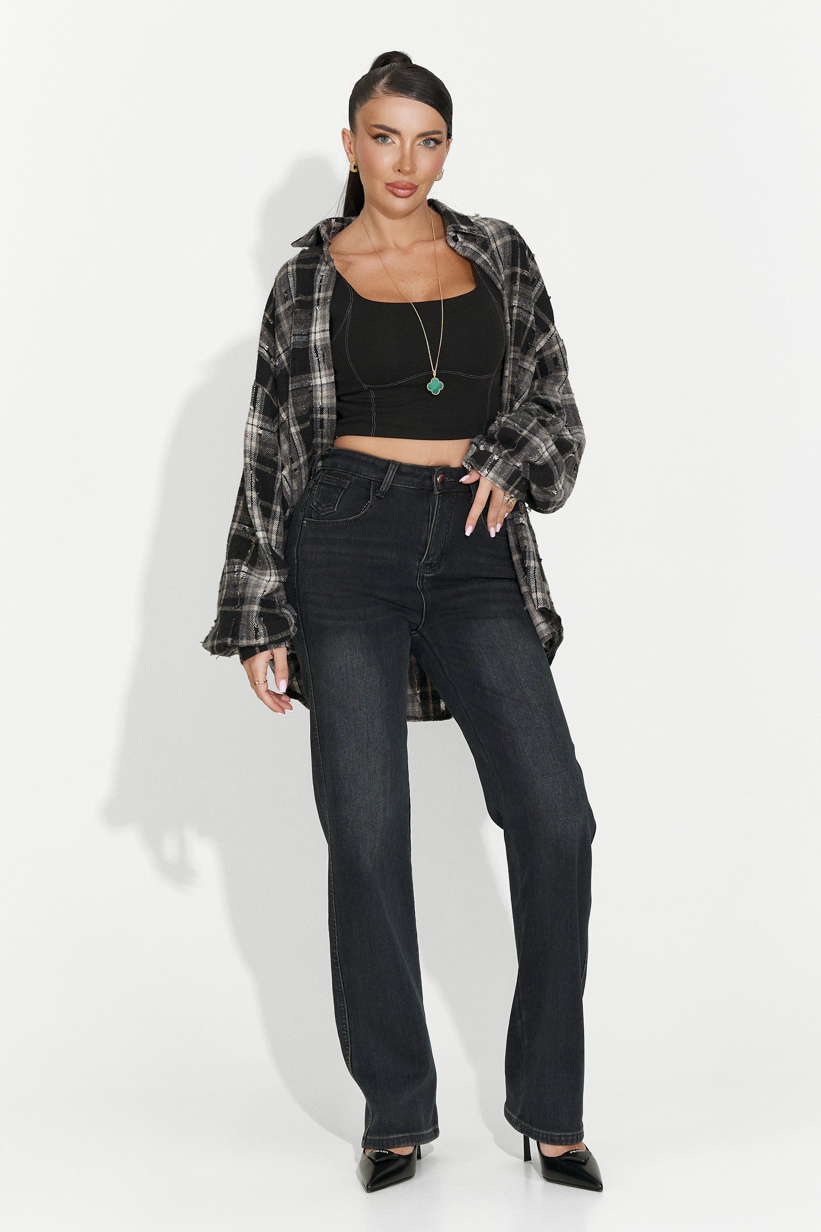 Blugi dama casual negri Brisia Bogas