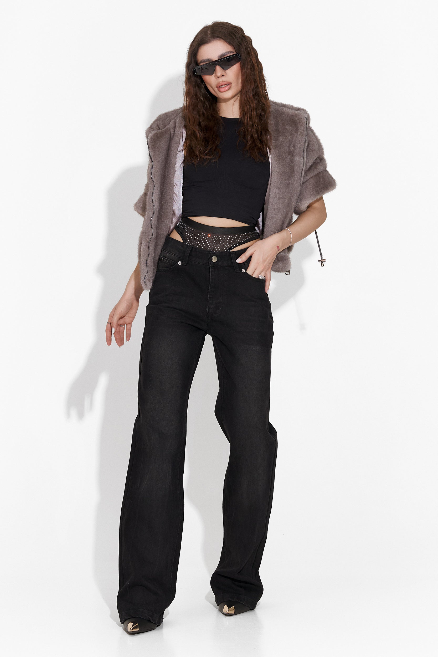 [Resigilat] Blugi dama casual negri Deana Bogas