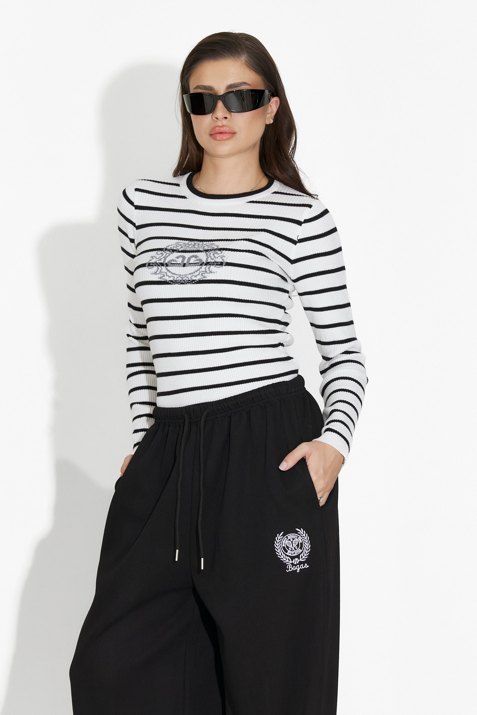 Bluza dama casual alba Yoana Bogas