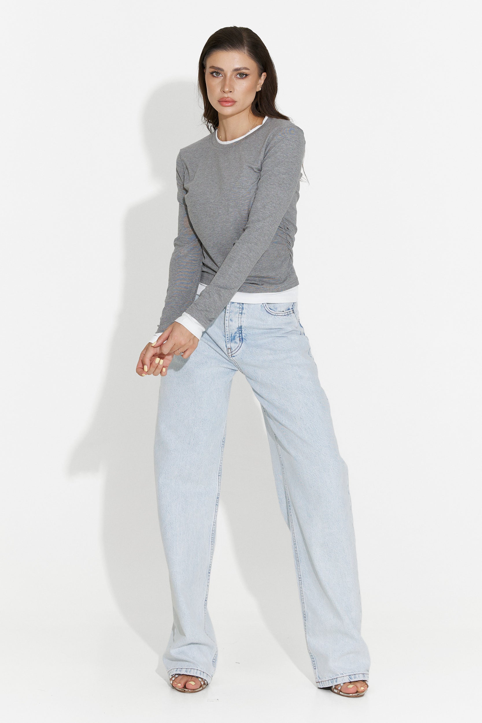 Bluza dama casual gri Kayas Bogas