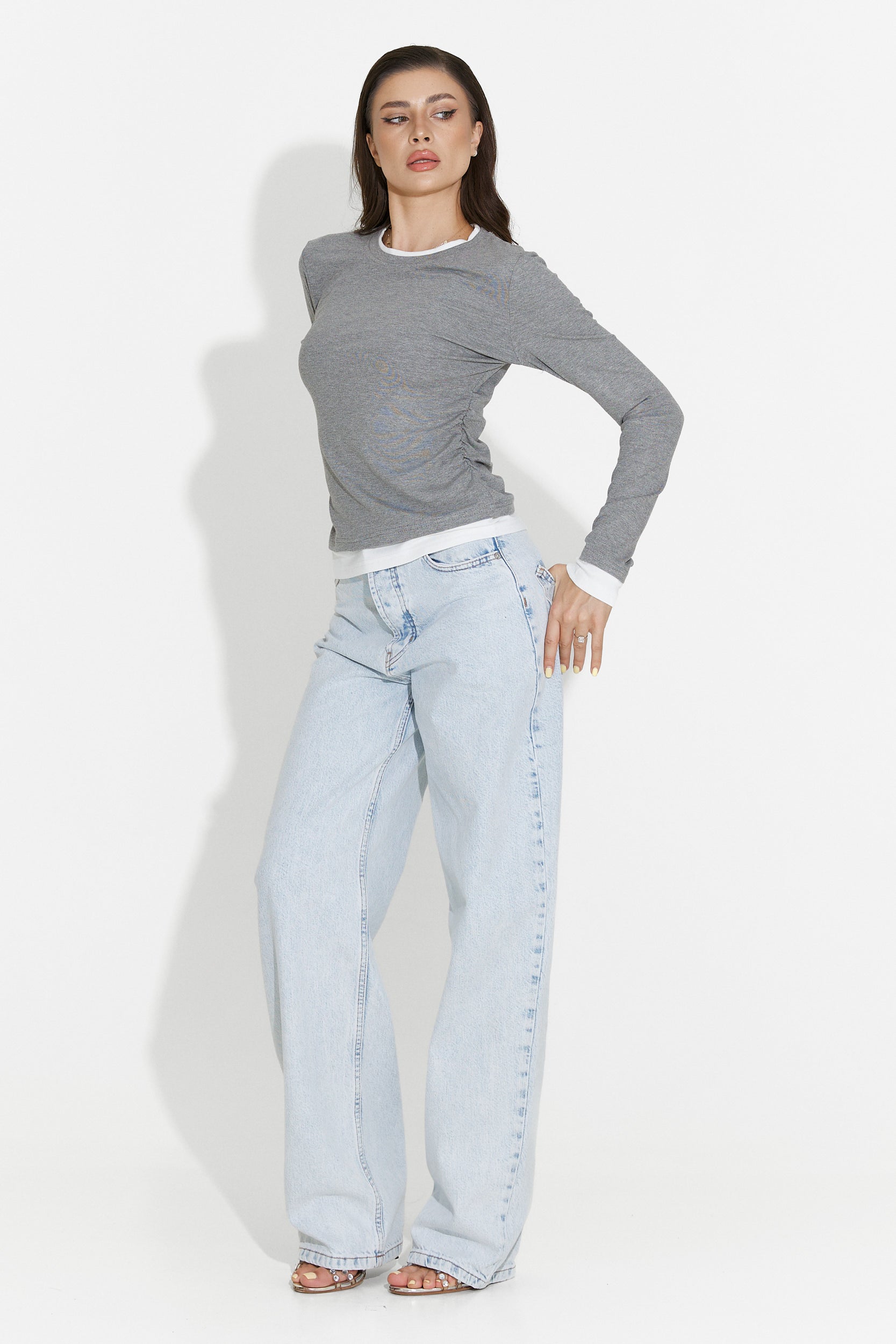 Bluza dama casual gri Kayas Bogas