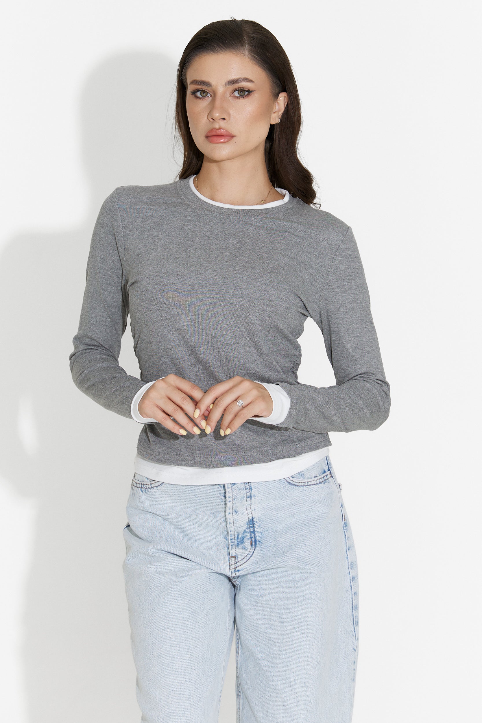 Bluza dama casual gri Kayas Bogas