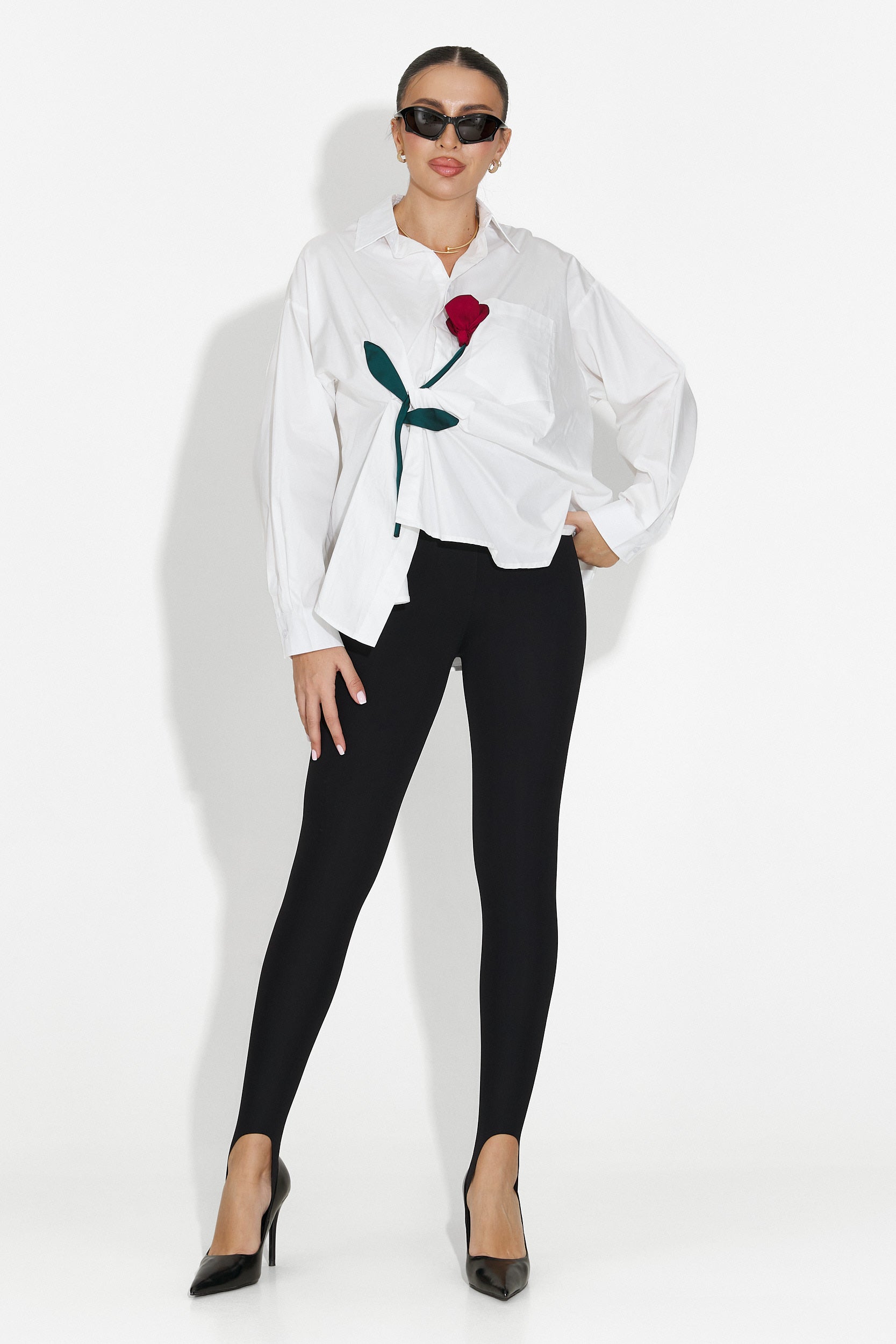 Camasa dama casual alba Elaris Bogas