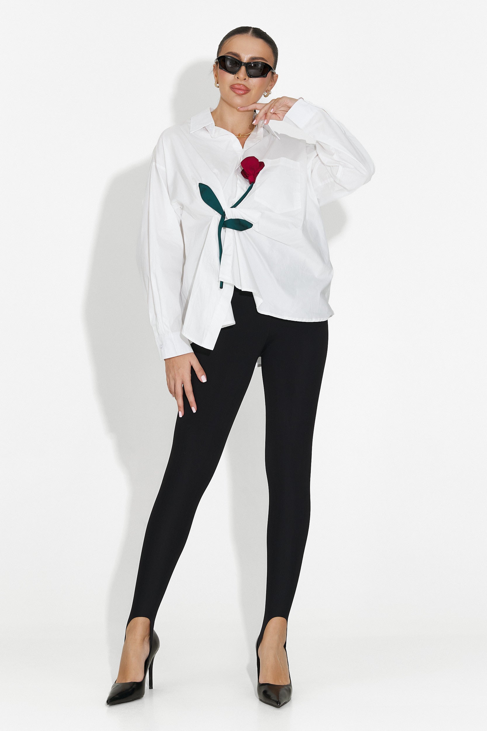 Camasa dama casual alba Elaris Bogas