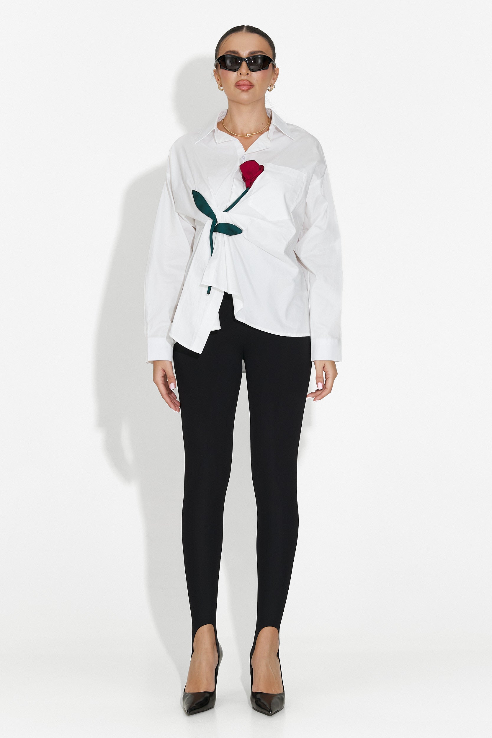 Camasa dama casual alba Elaris Bogas