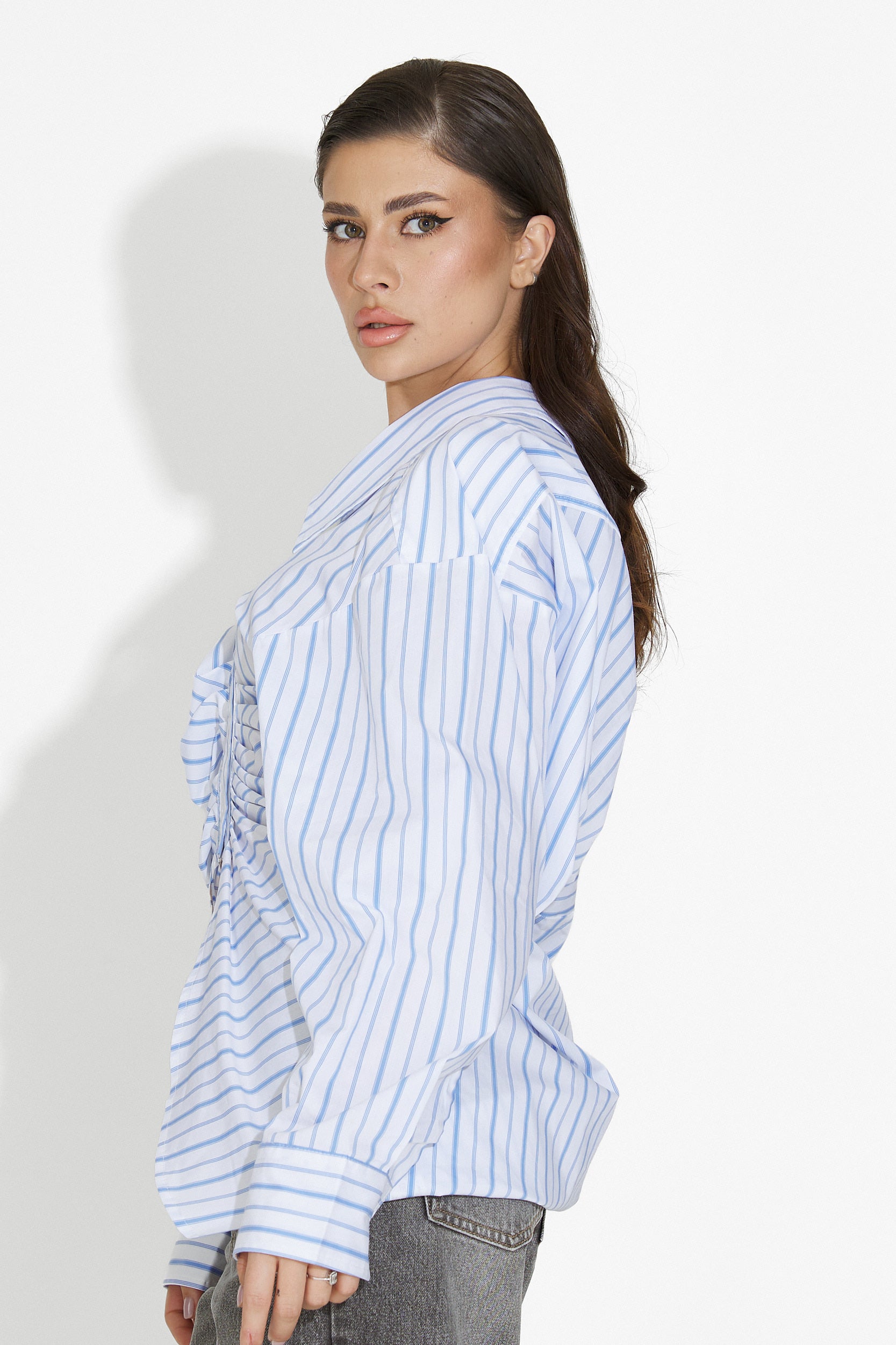 Camasa dama casual alba Voncile Bogas