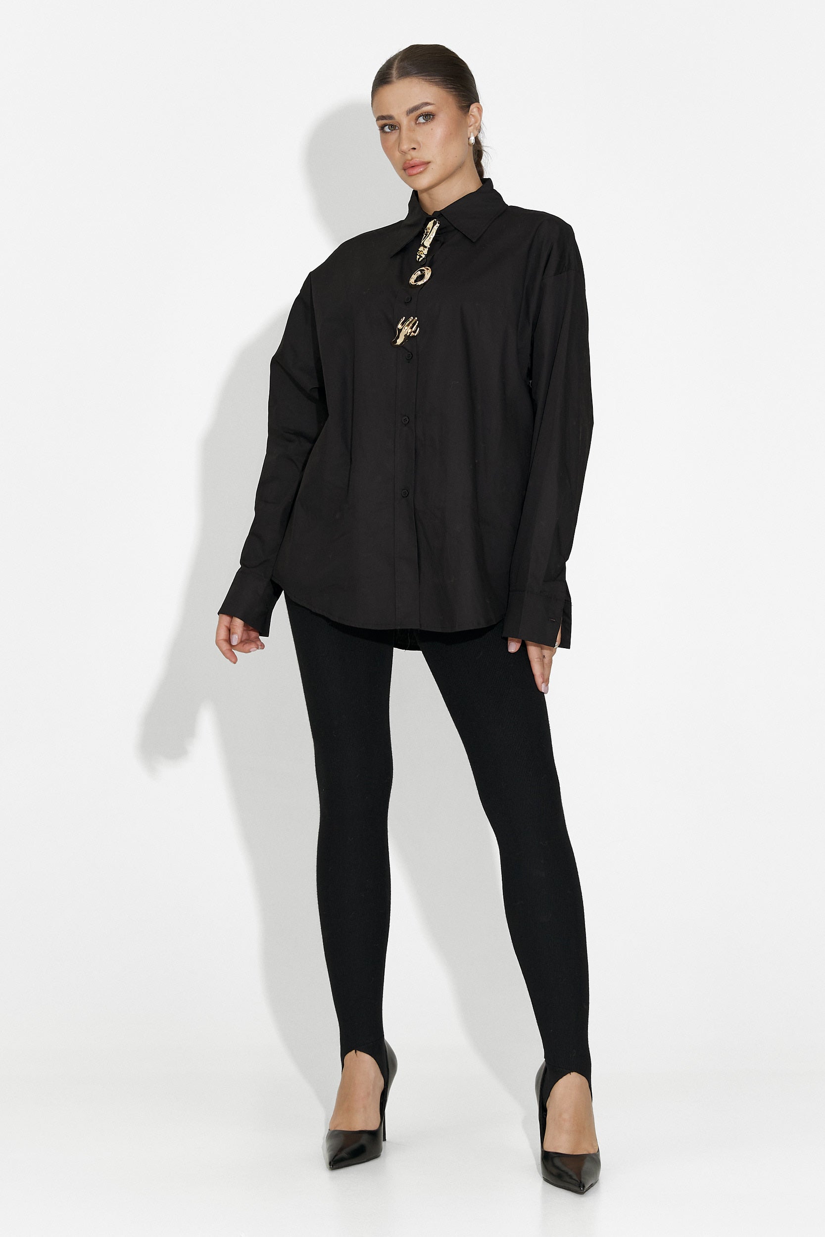 Colanti dama casual negri Aurisel Bogas