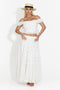 Compleu cu fusta lunga alb Mayner Bogas